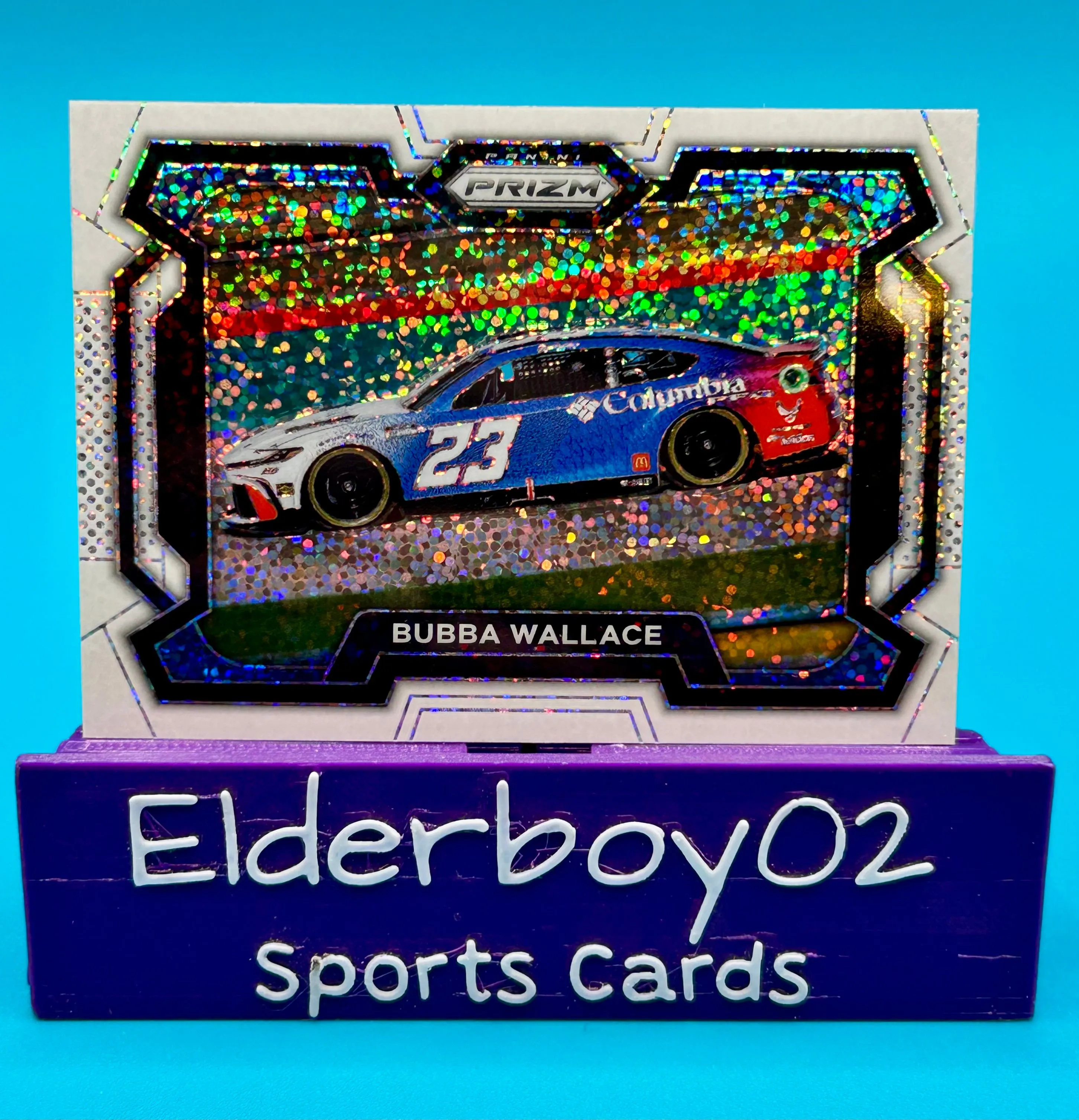 Product image for Bubba Wallace Car White Sparkle Exclusive 2024 Panini Prizm Racing Nascar