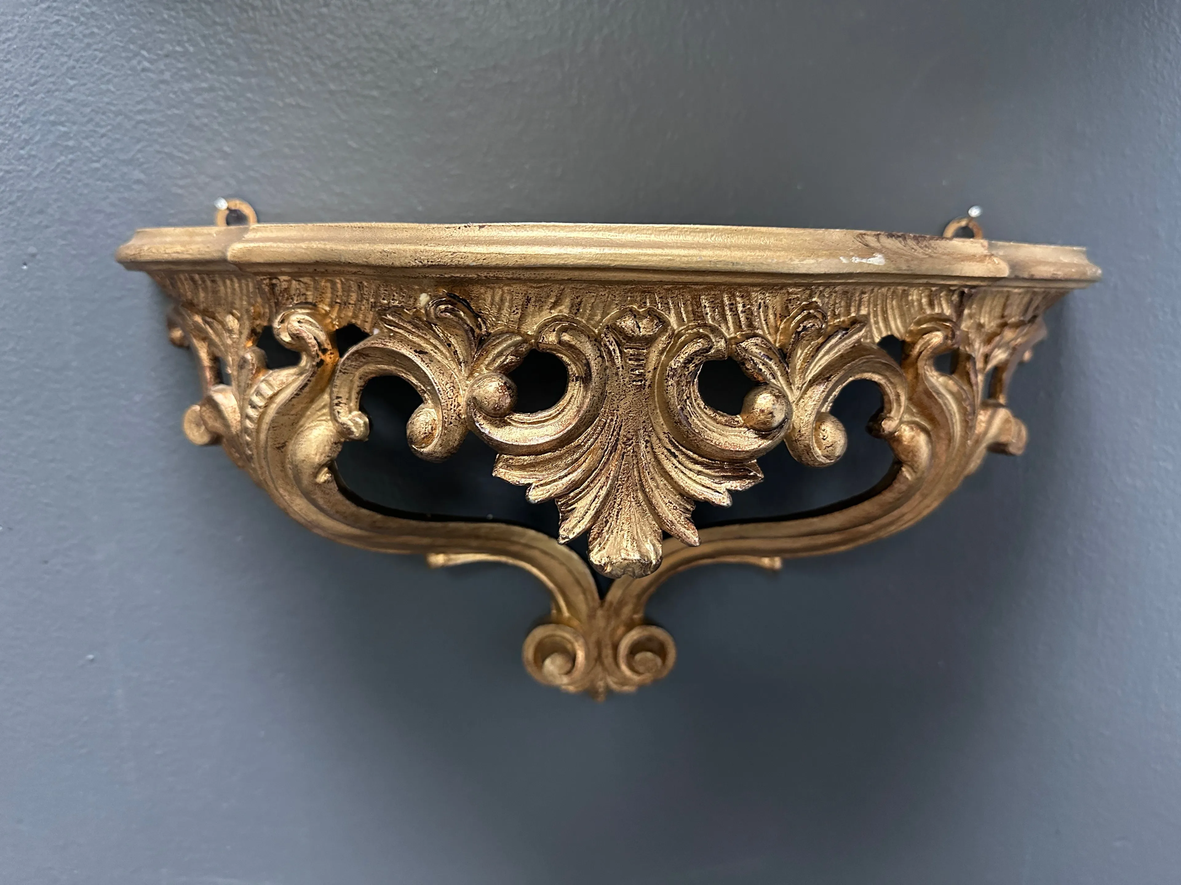 Product image for #196 Vintage Florentine Resin Shelf Italy