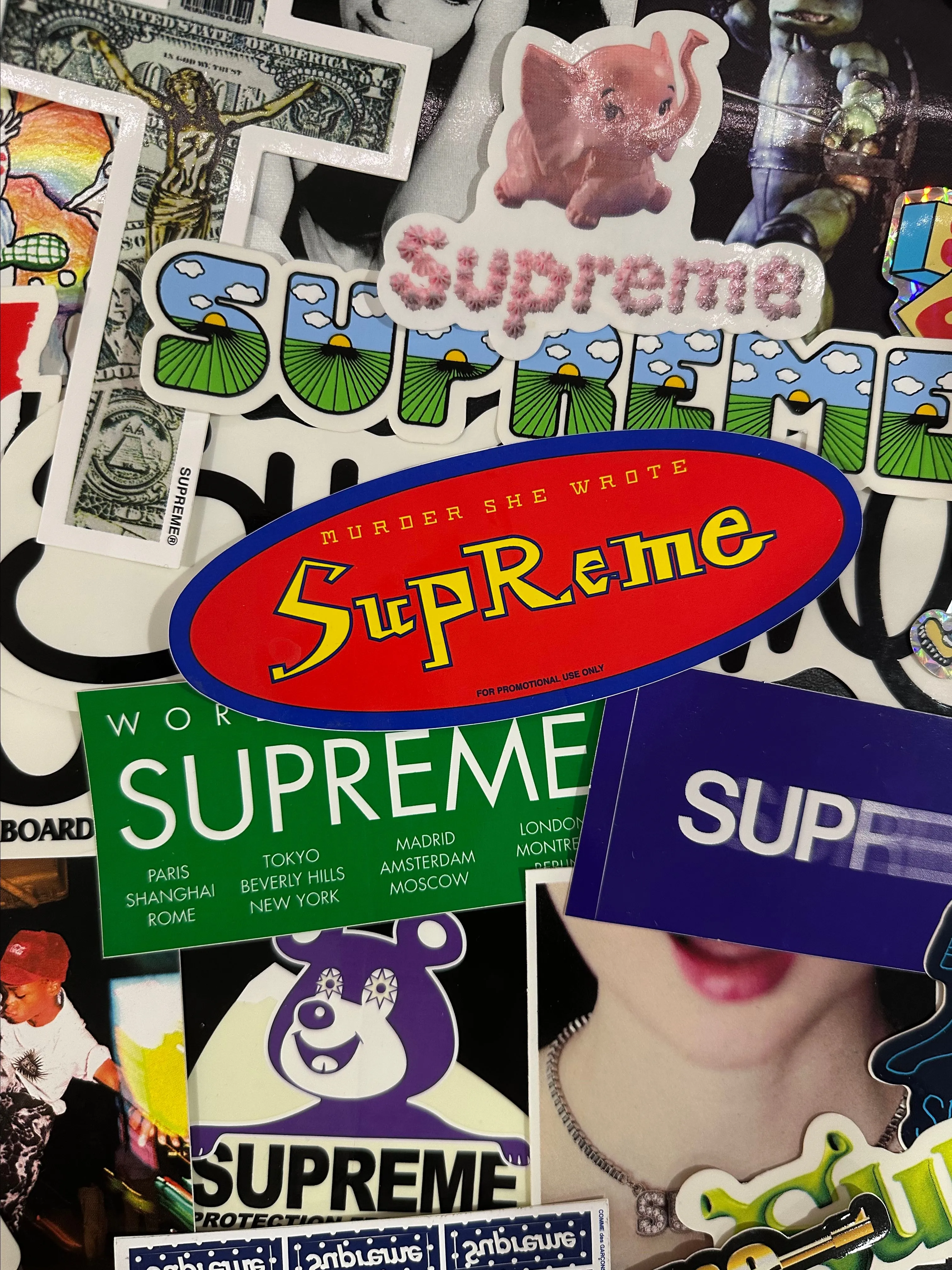 Product image for ($2 start) 1 Random Supreme Sticker