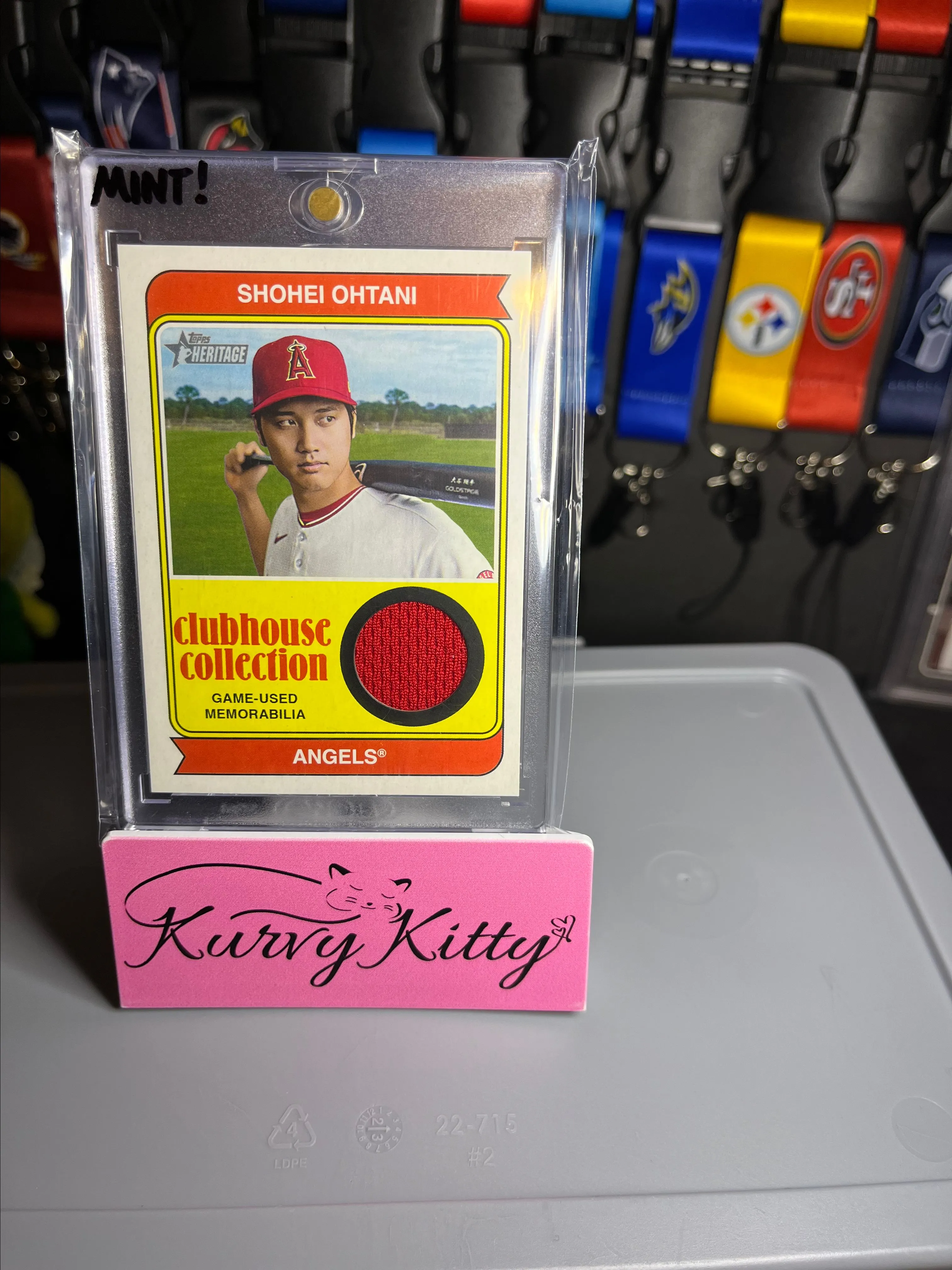 Product image for 2023 Topps Heritage Shohei Ohtani Clubhouse Collection GU Memorabilia