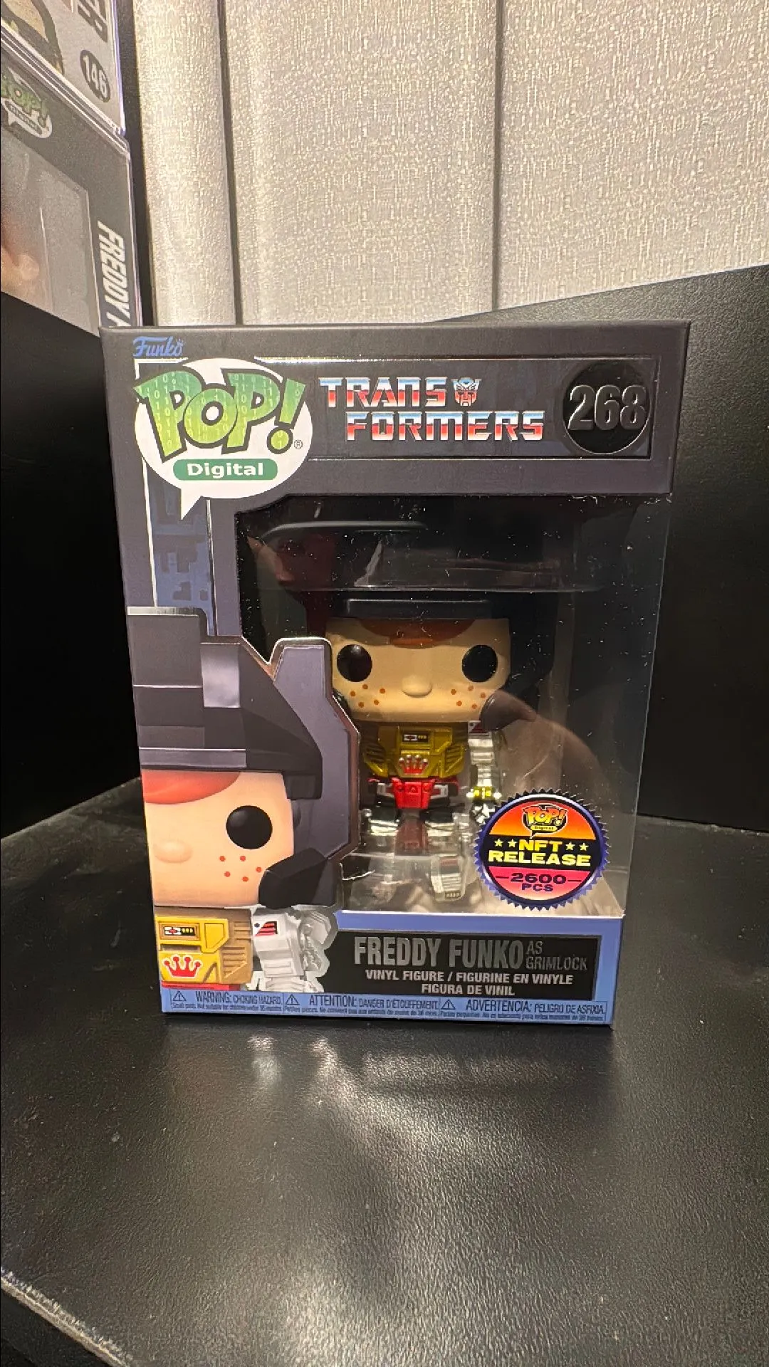 Product image for Funko Pop! Digital Transformers Series 2 Metallic Freddy Funko Grimlock Royalty