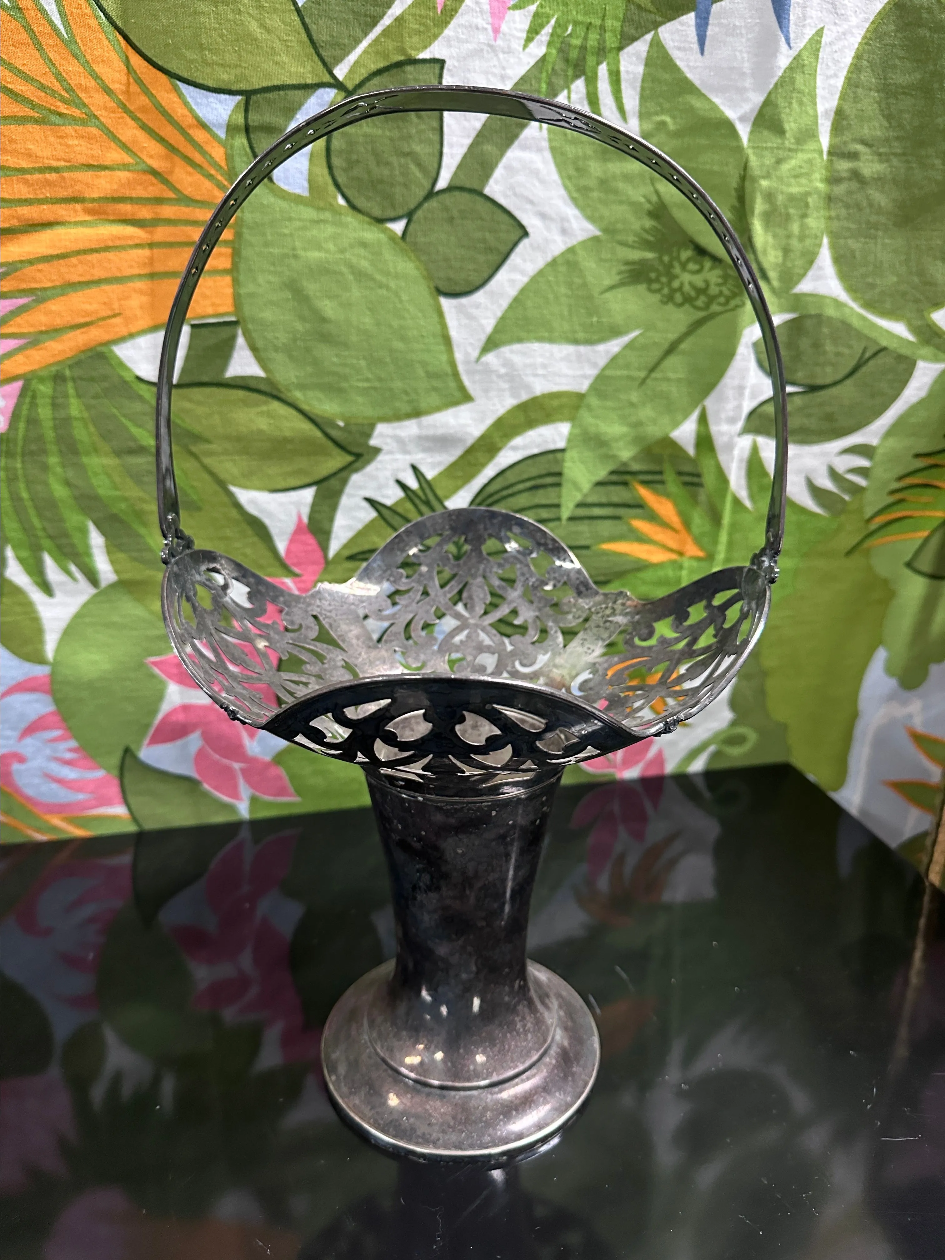 Product image for #63 Silver Plated Pairpoint Basket
