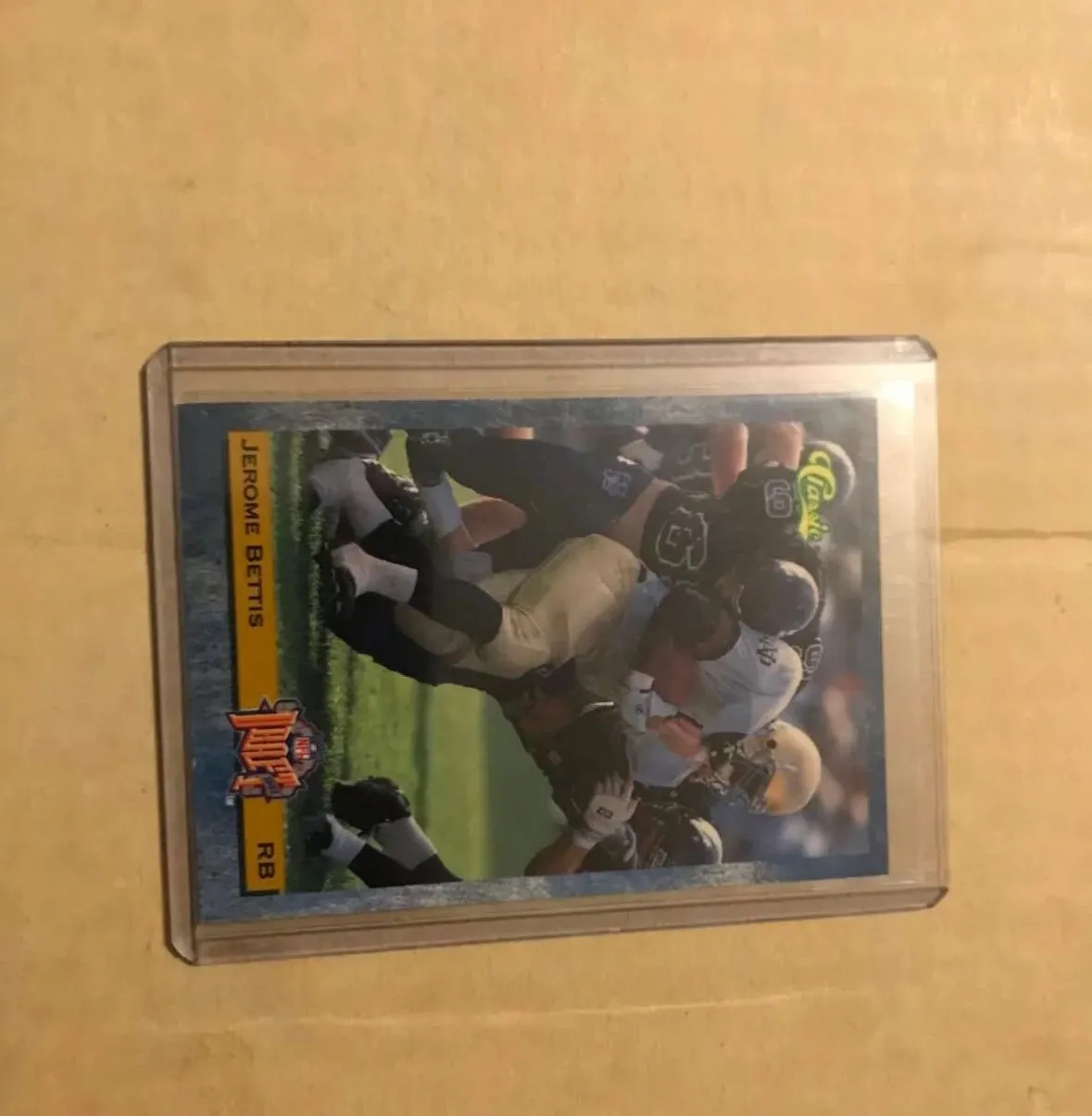 Product image for Jerome Bettis 1993 Classic Rookie Card RC Notre Dame Steelers #10 HOF.