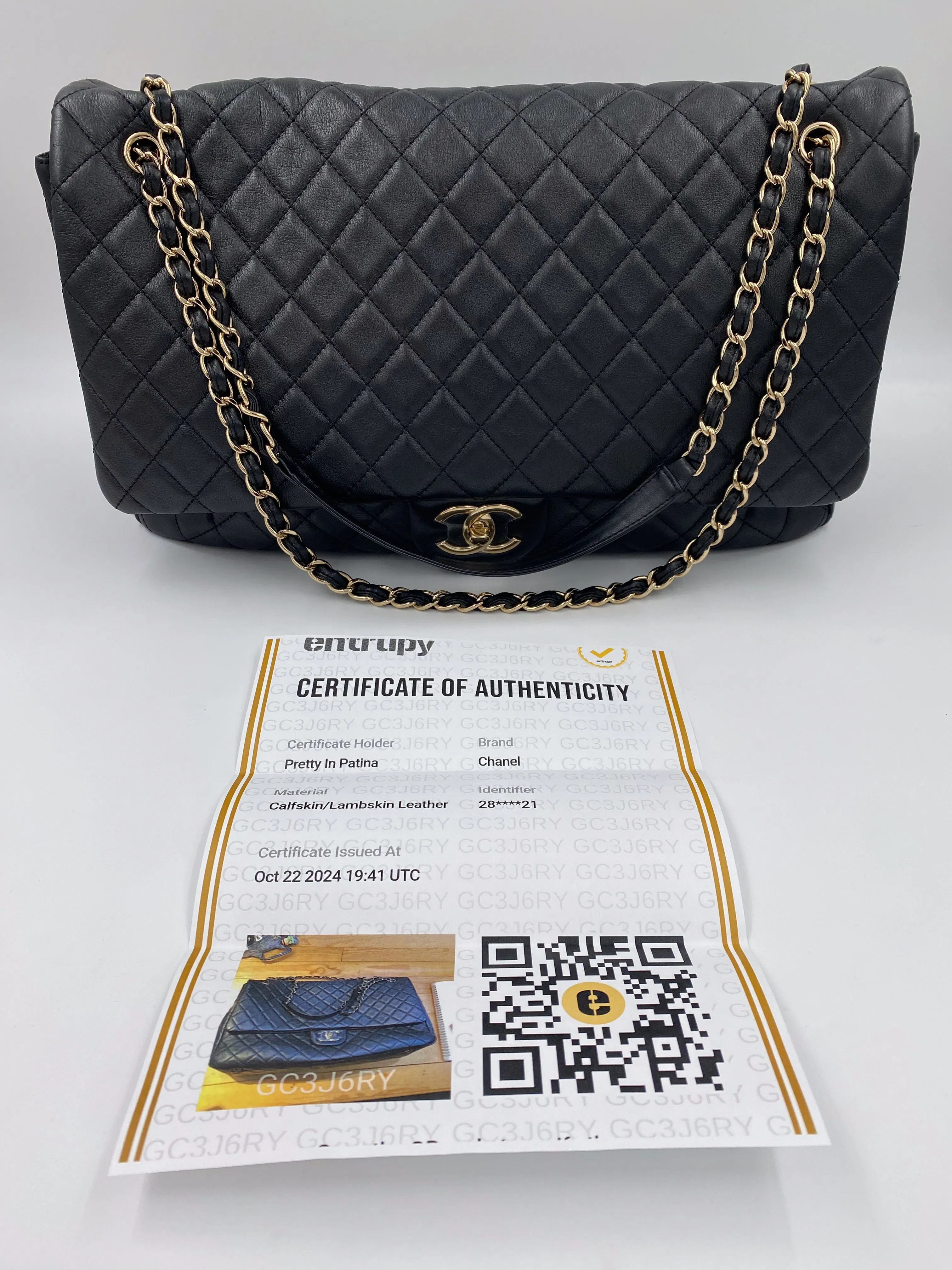 Product image for Chanel Quilted XXL Travel Flap Bag
