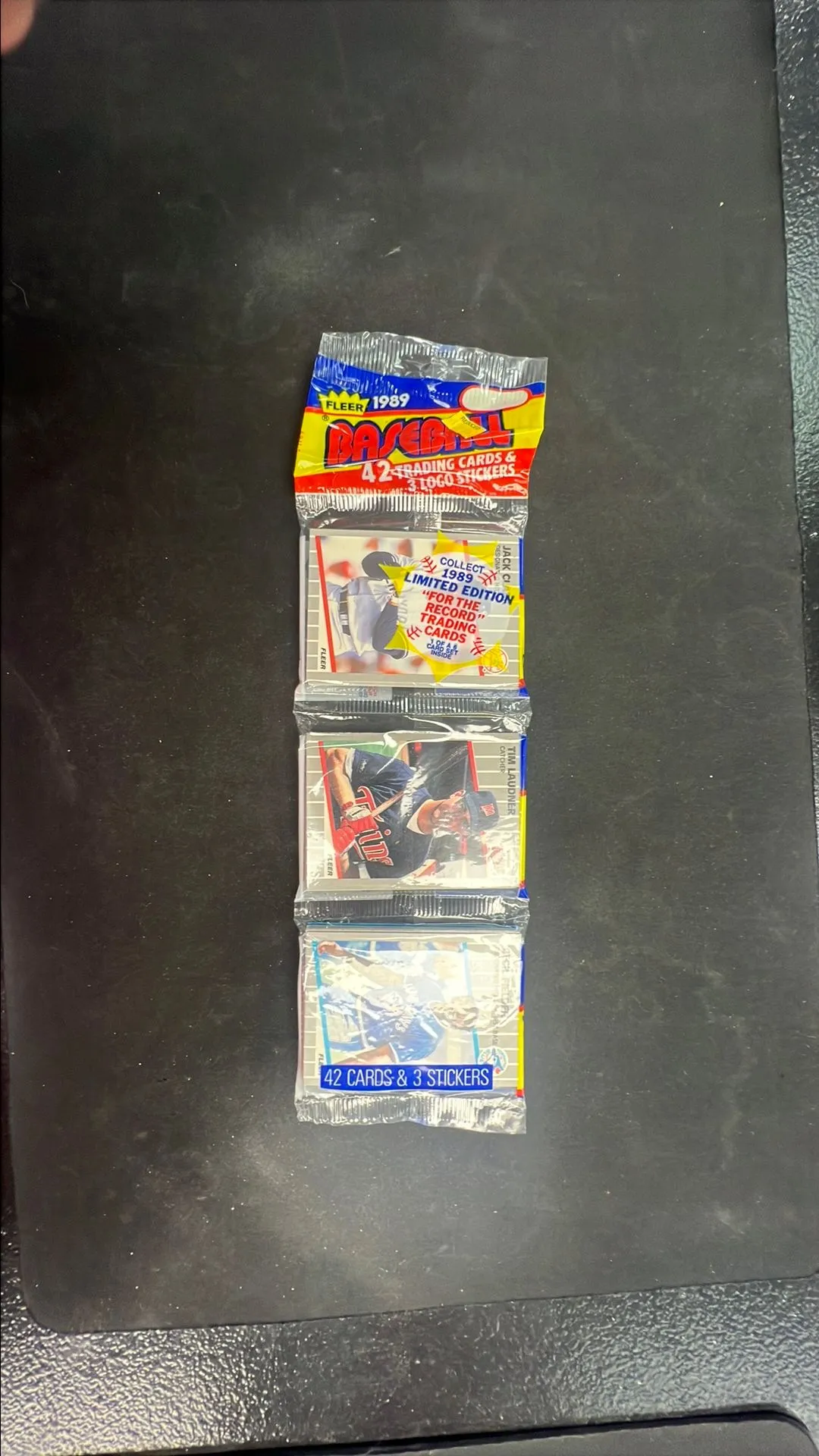 Product image for (1) 1989 Fleer Baseball Rack Pack