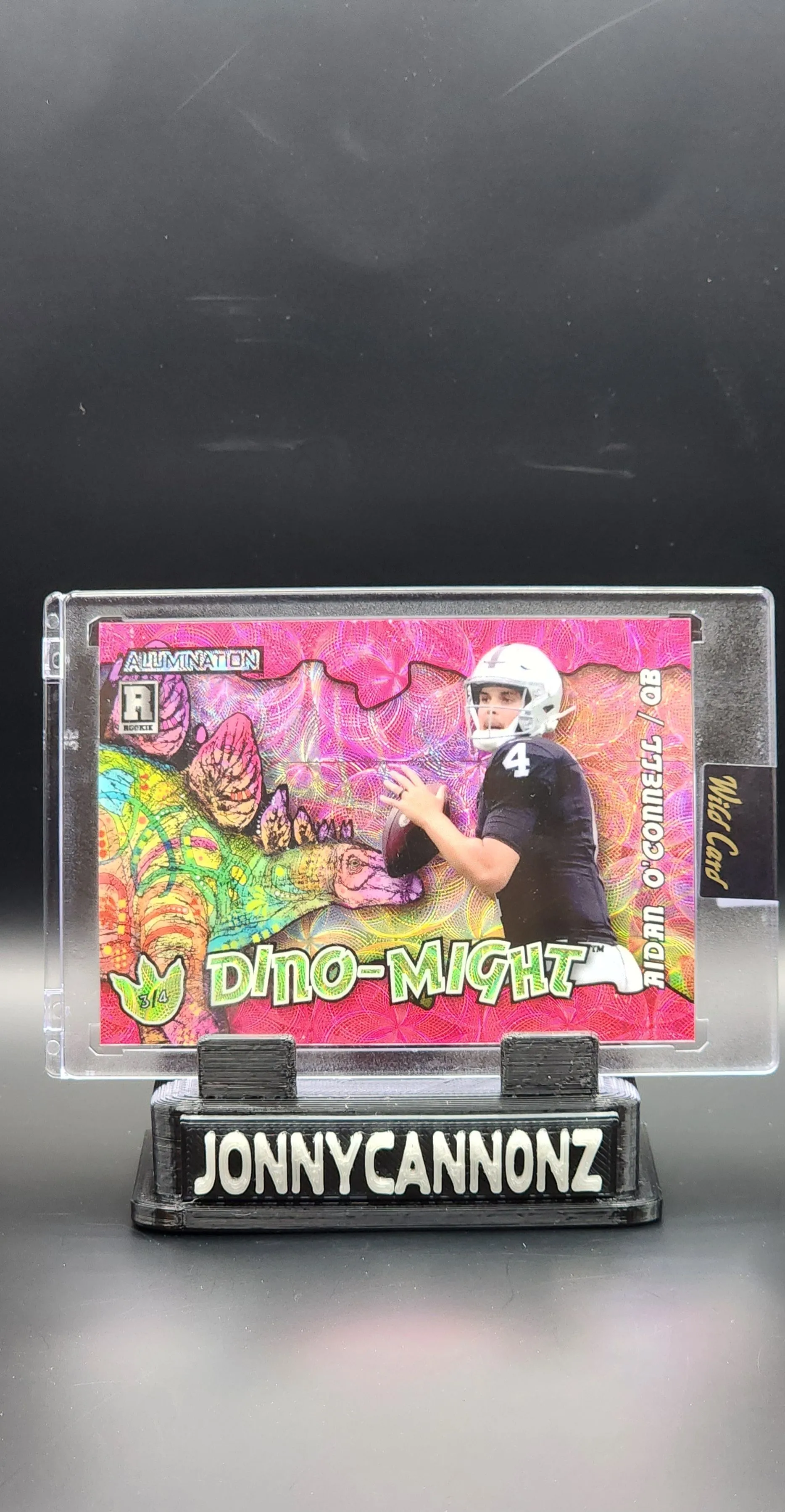 Product image for Aidan O'Connell RC 2023 Wild Card Dino Bite Pink Scope 3/4