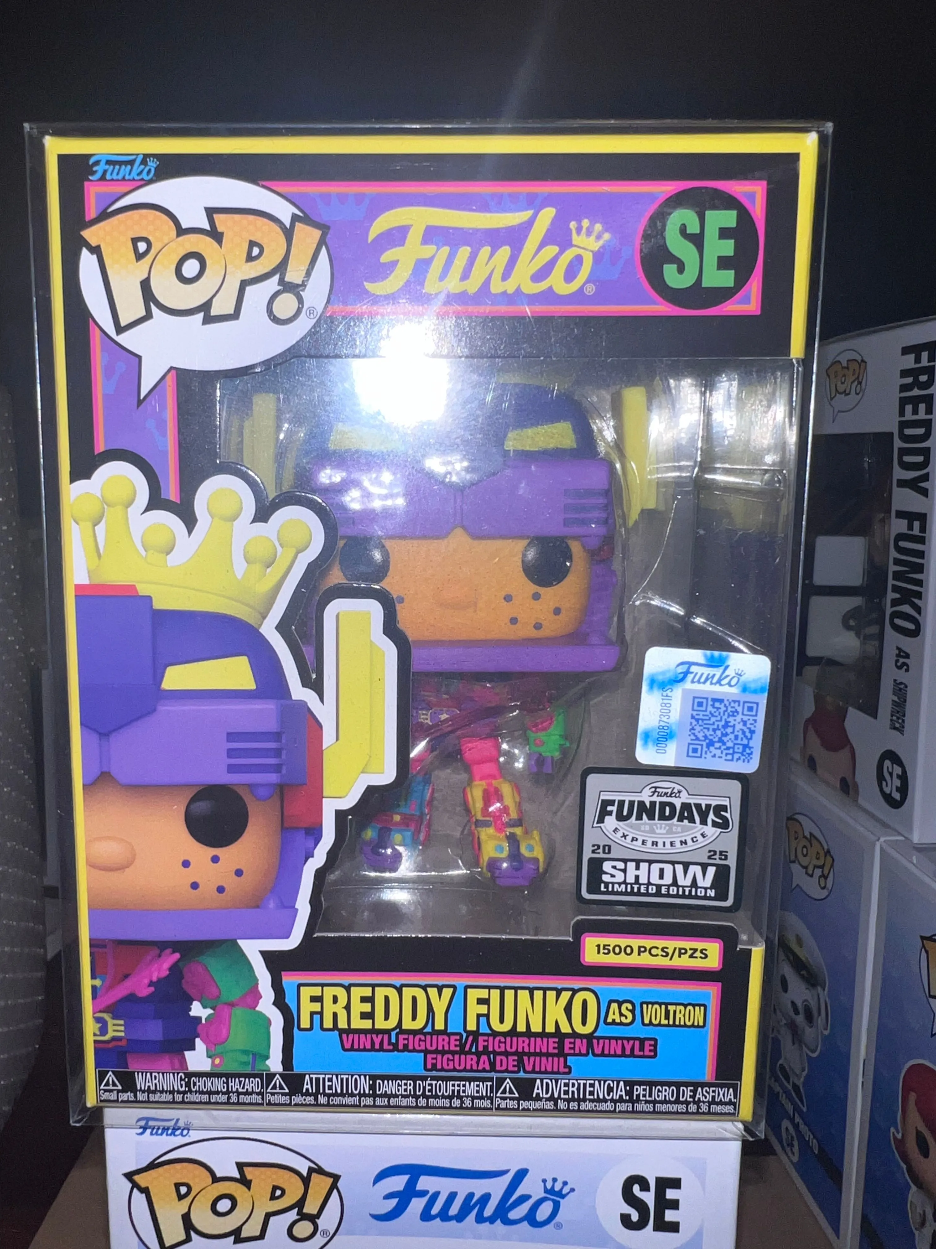 Product image for Fundays 2025 Freddy Funko as Voltron Blacklight