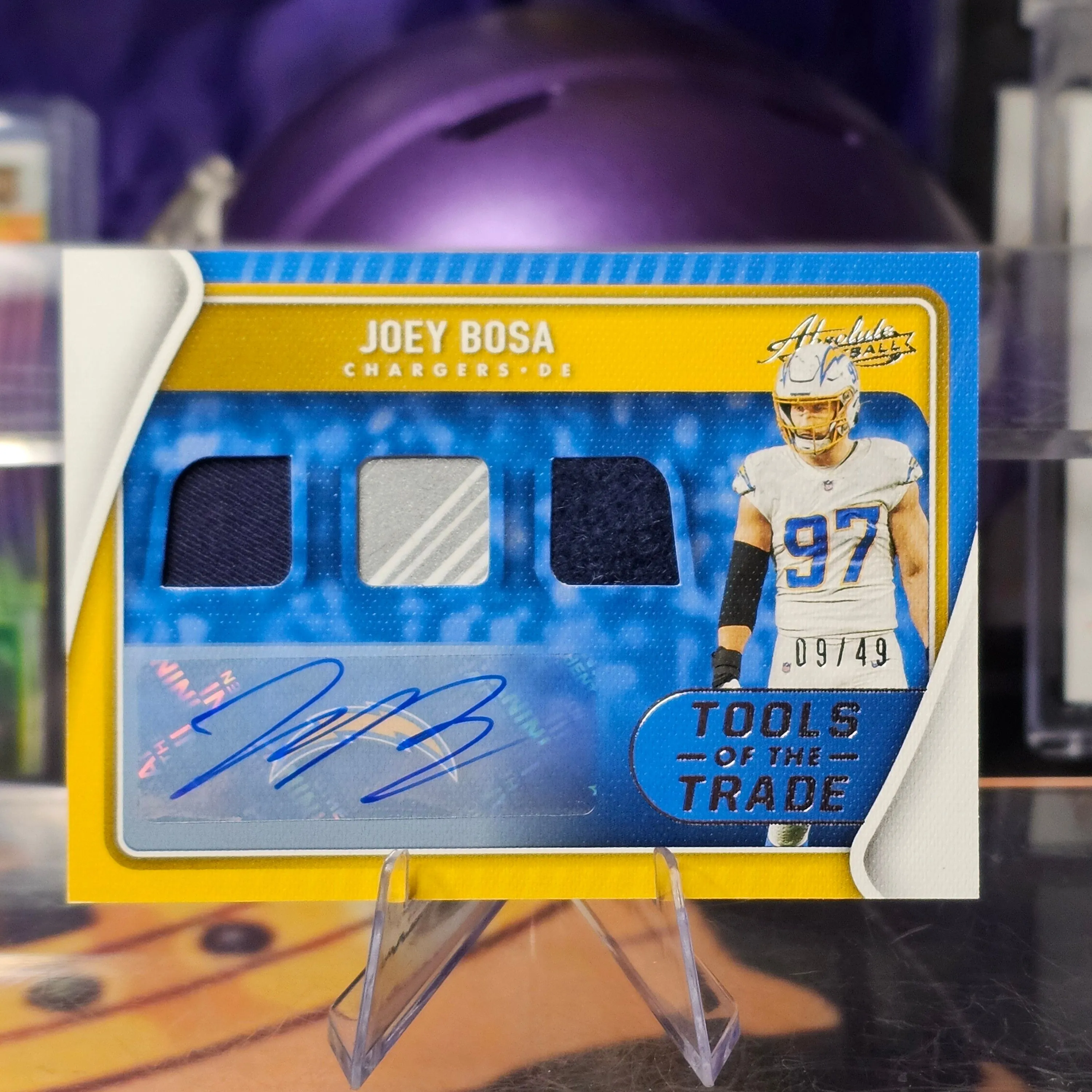 Product image for Joey Bosa player Worn 3Patch Auto🔥9/49🔥