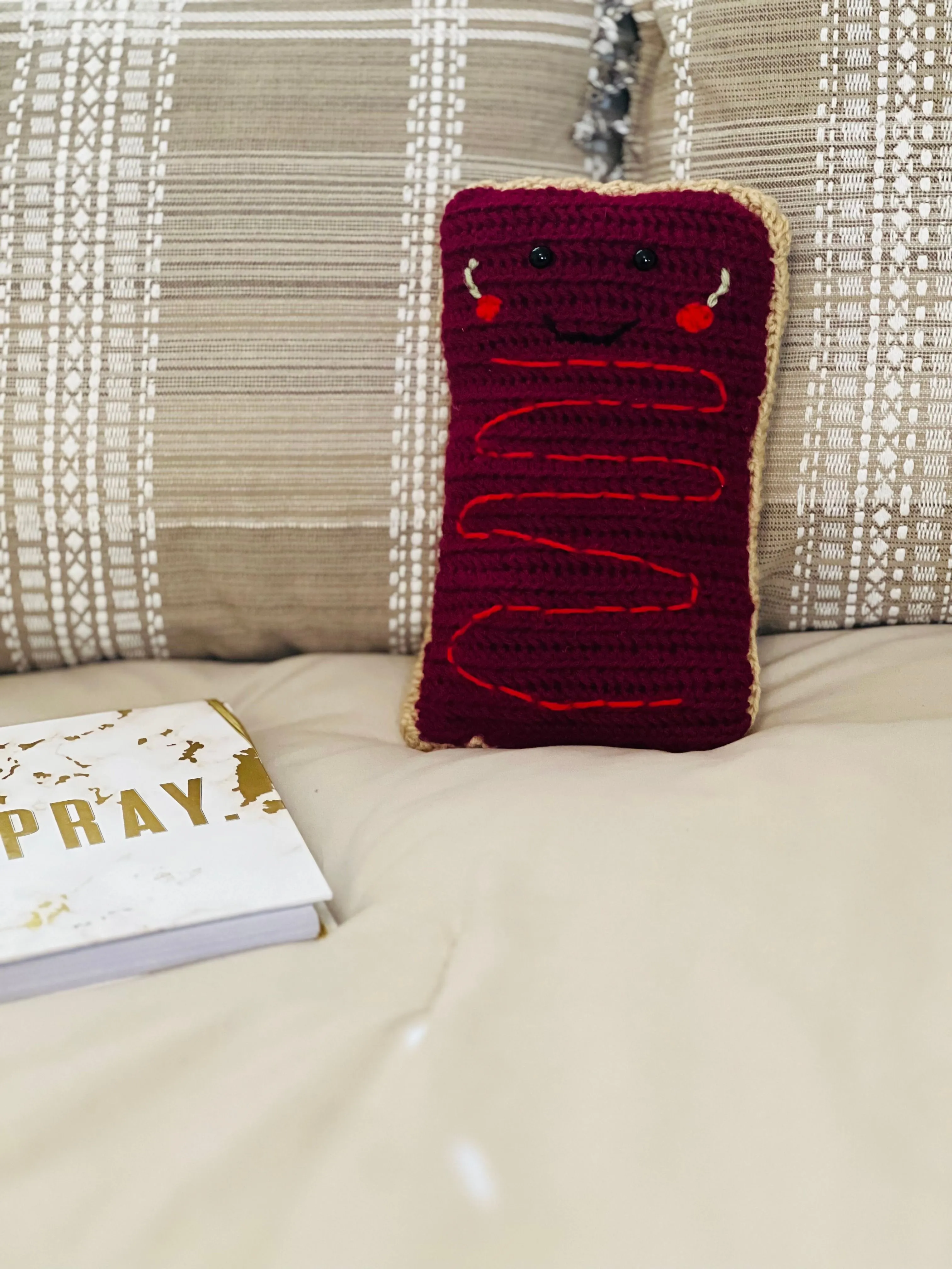 Product image for Crochet Cherry Poptart Plushy