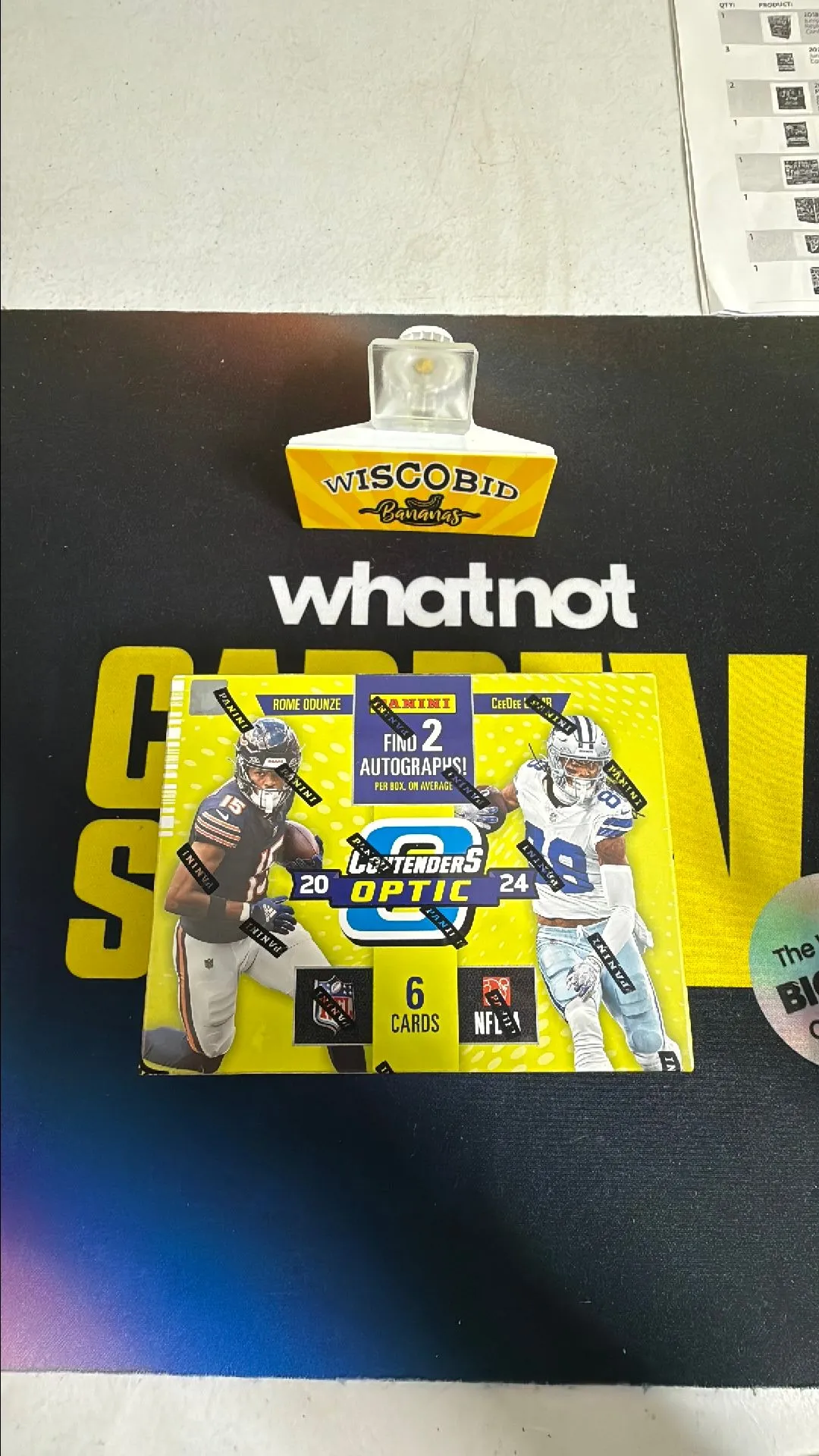 Product image for 2024 Panini Contenders Optic Football NFL Hobby Box 2 Autos Per