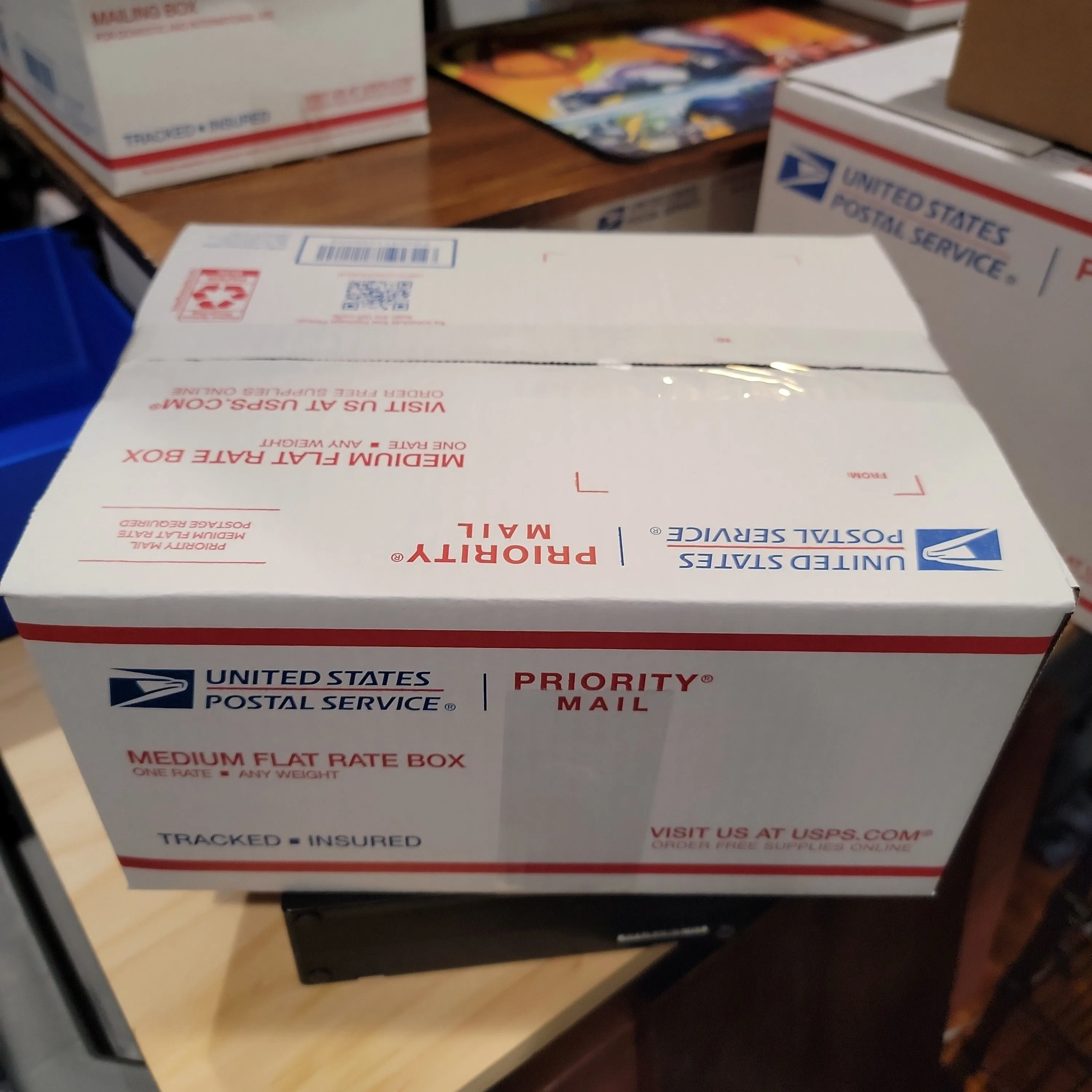 Product image for Box of various wires, connectors, power adapters