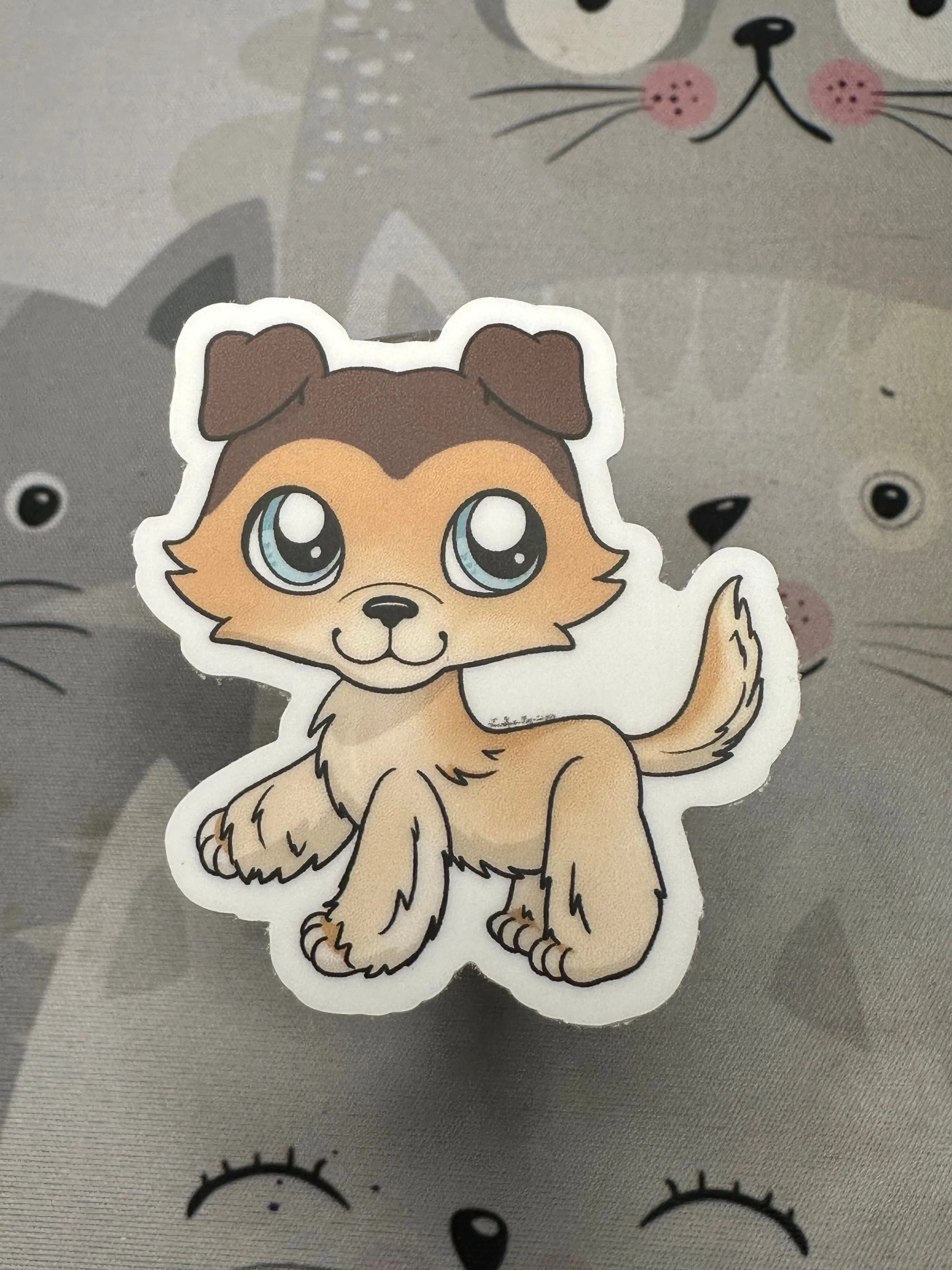 Product image for Brown collie sticker