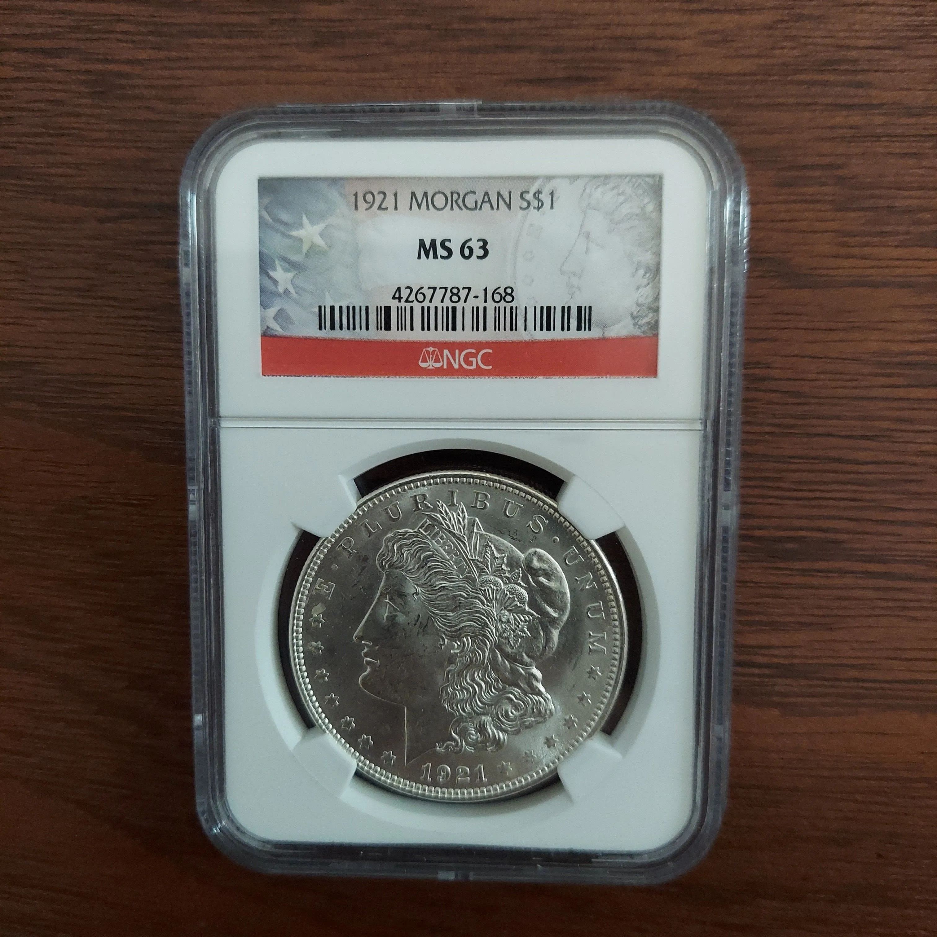 Product image for 1921 Morgan Silver Dollar NGC MS63