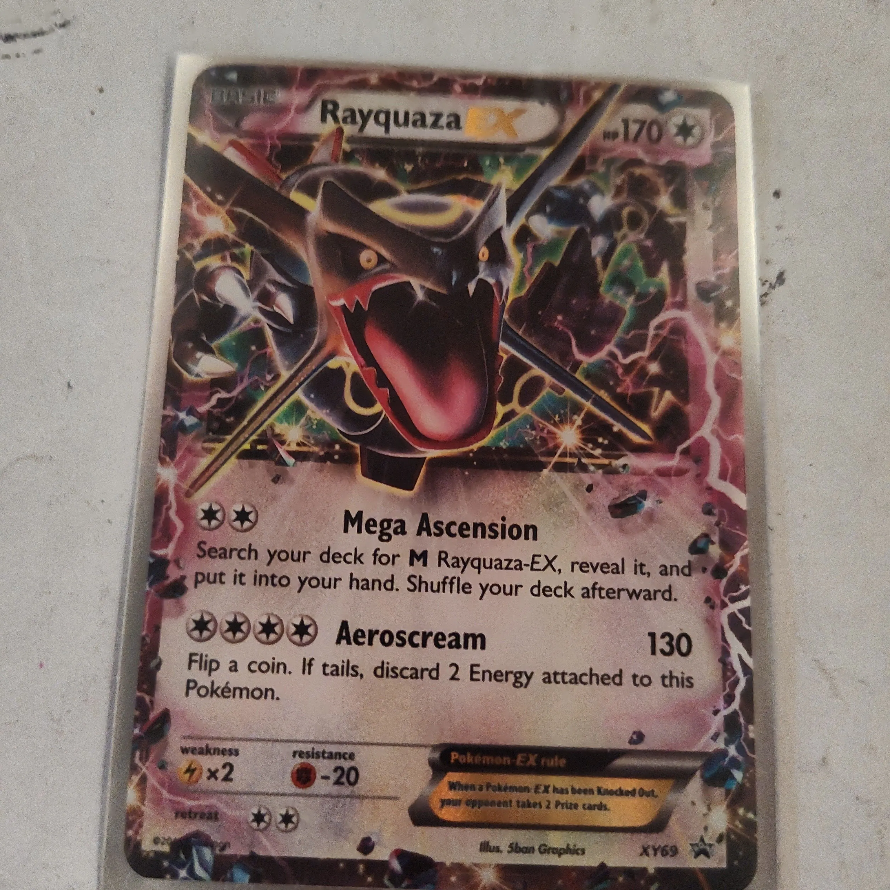Product image for Pokemon foil Rayquaza EX  XY69 promo 