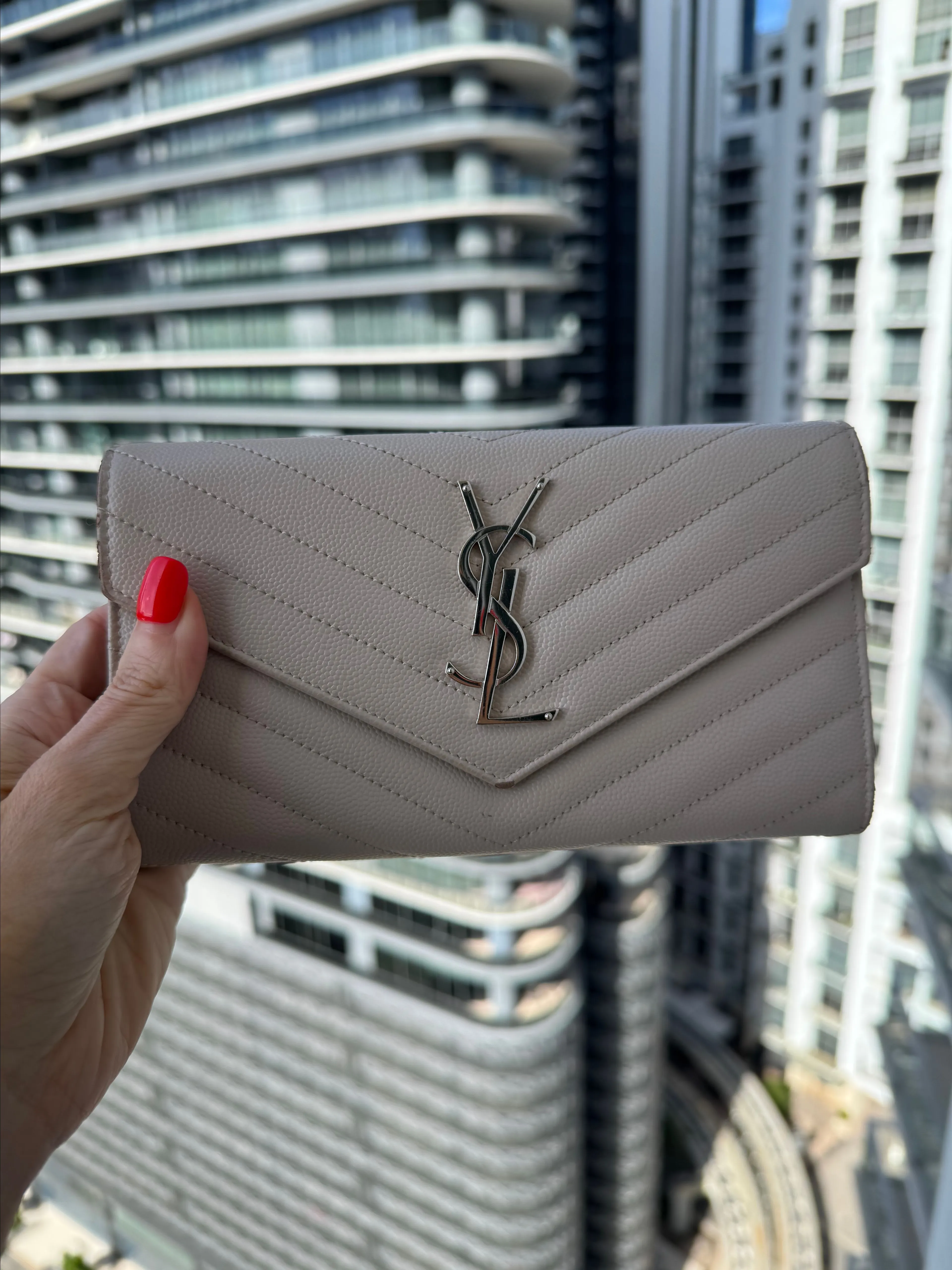 Product image for 25. Saint Laurent Matelasse Wallet