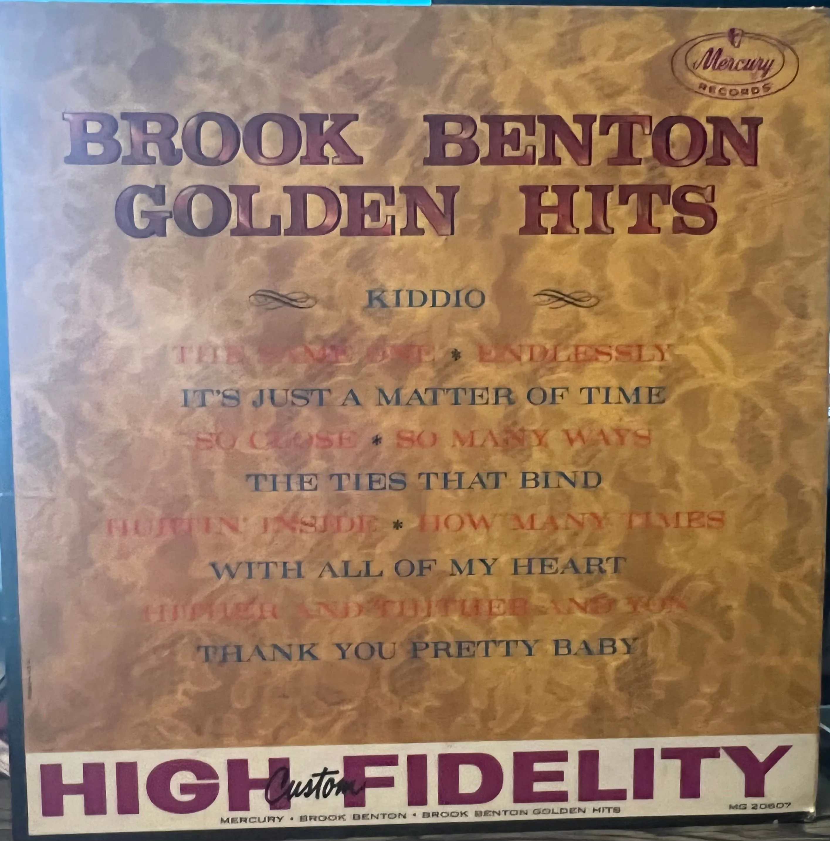 Product image for Benton, Brook; Golden Hits, Mercury Records, MG 20607, 1961
