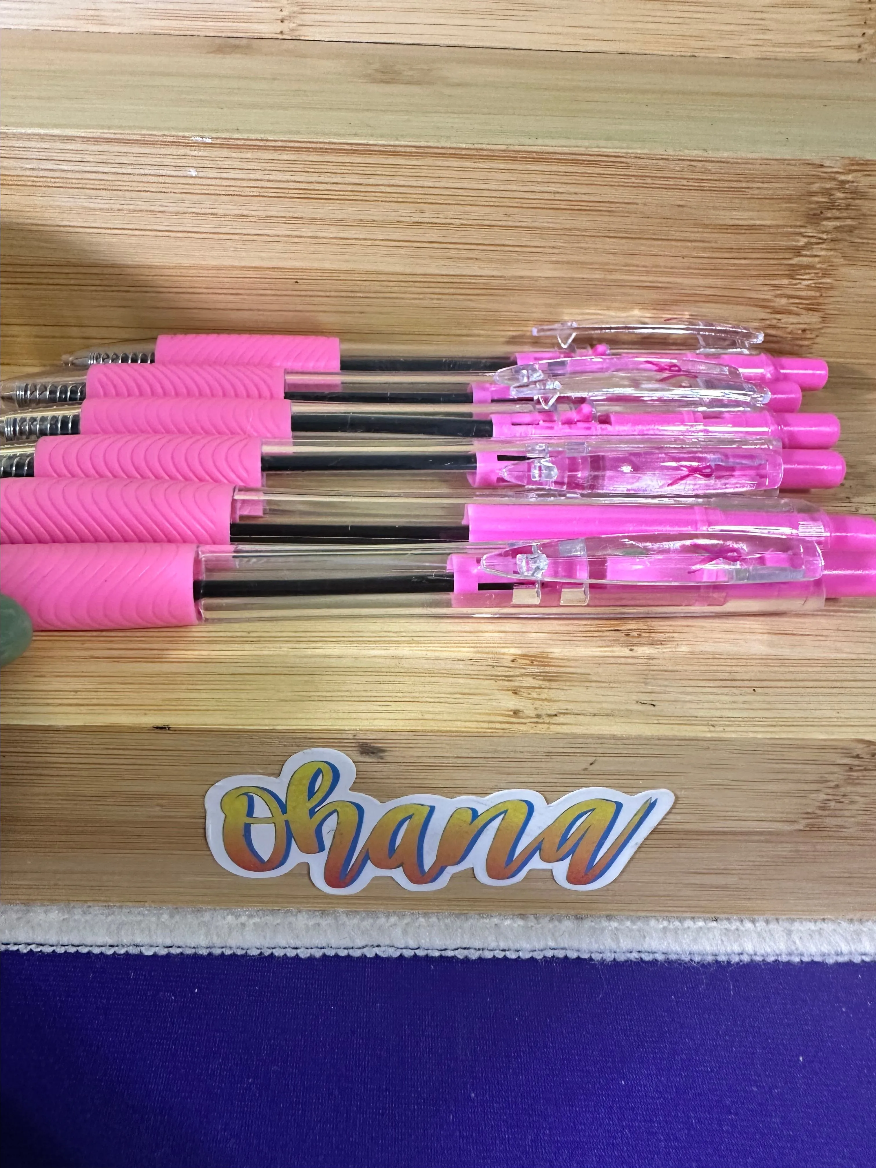 Product image for Breast cancer pen and breast cancer sticker
