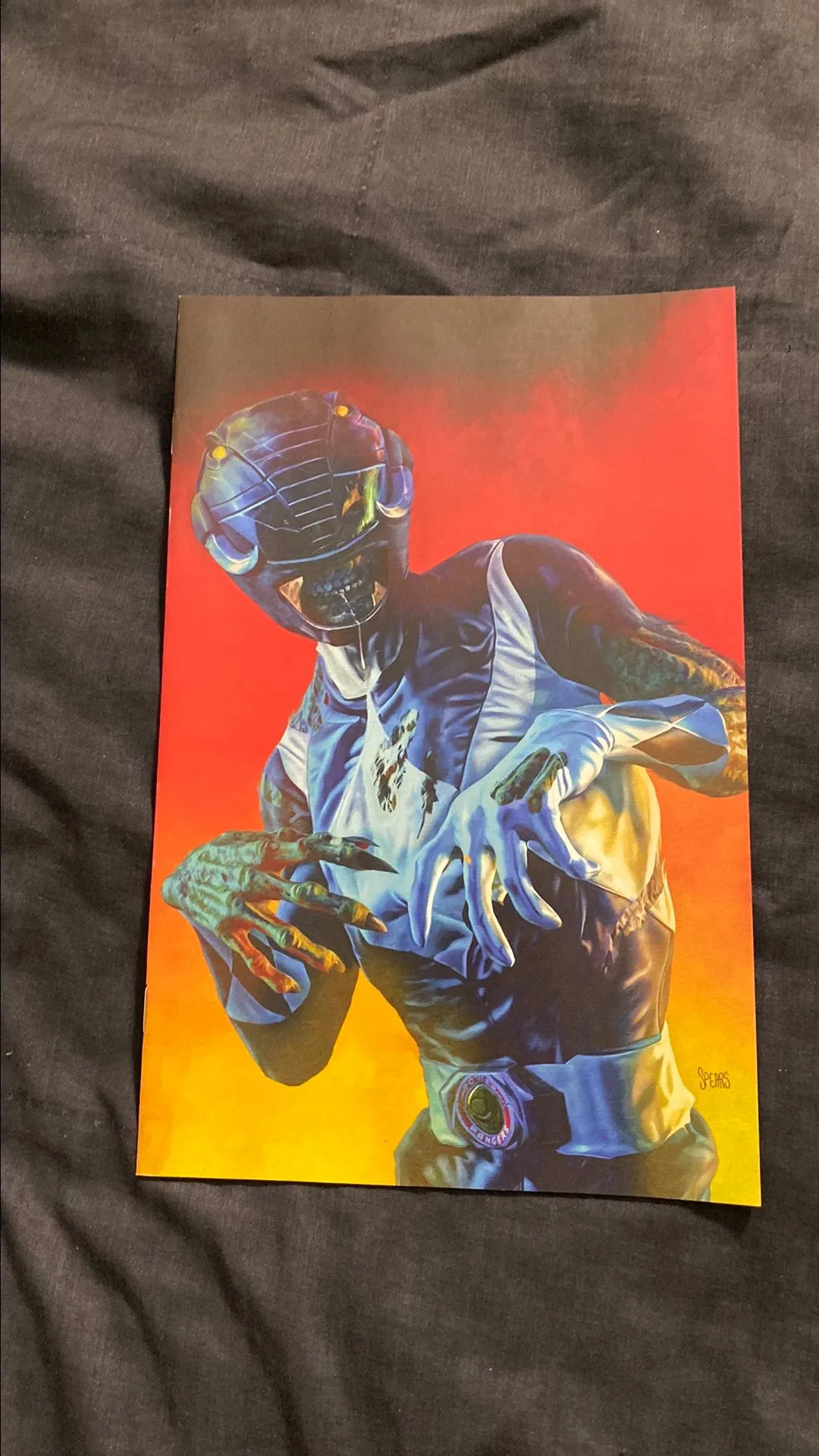 Product image for Mighty Morphin Power Rangers Darkest Hour #117 MARK SPEARS Black Ranger Monster Virgin Variant