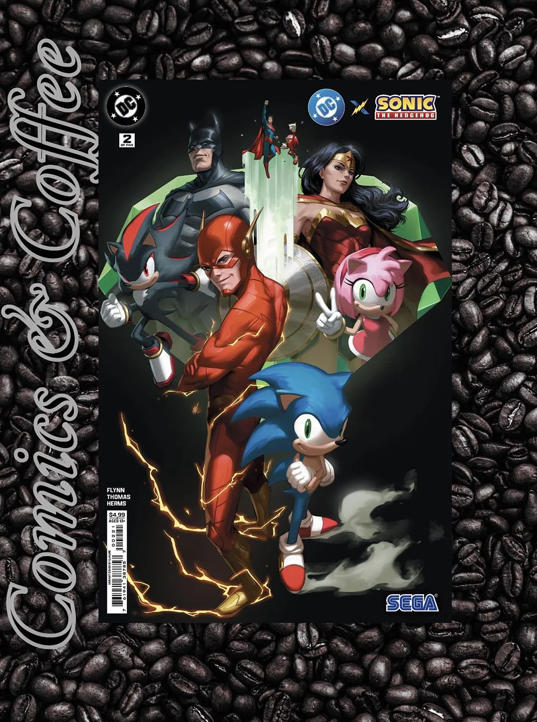 Product image for DC X Sonic The Hedgehog #2 - Ejikure Cardstock Variant!