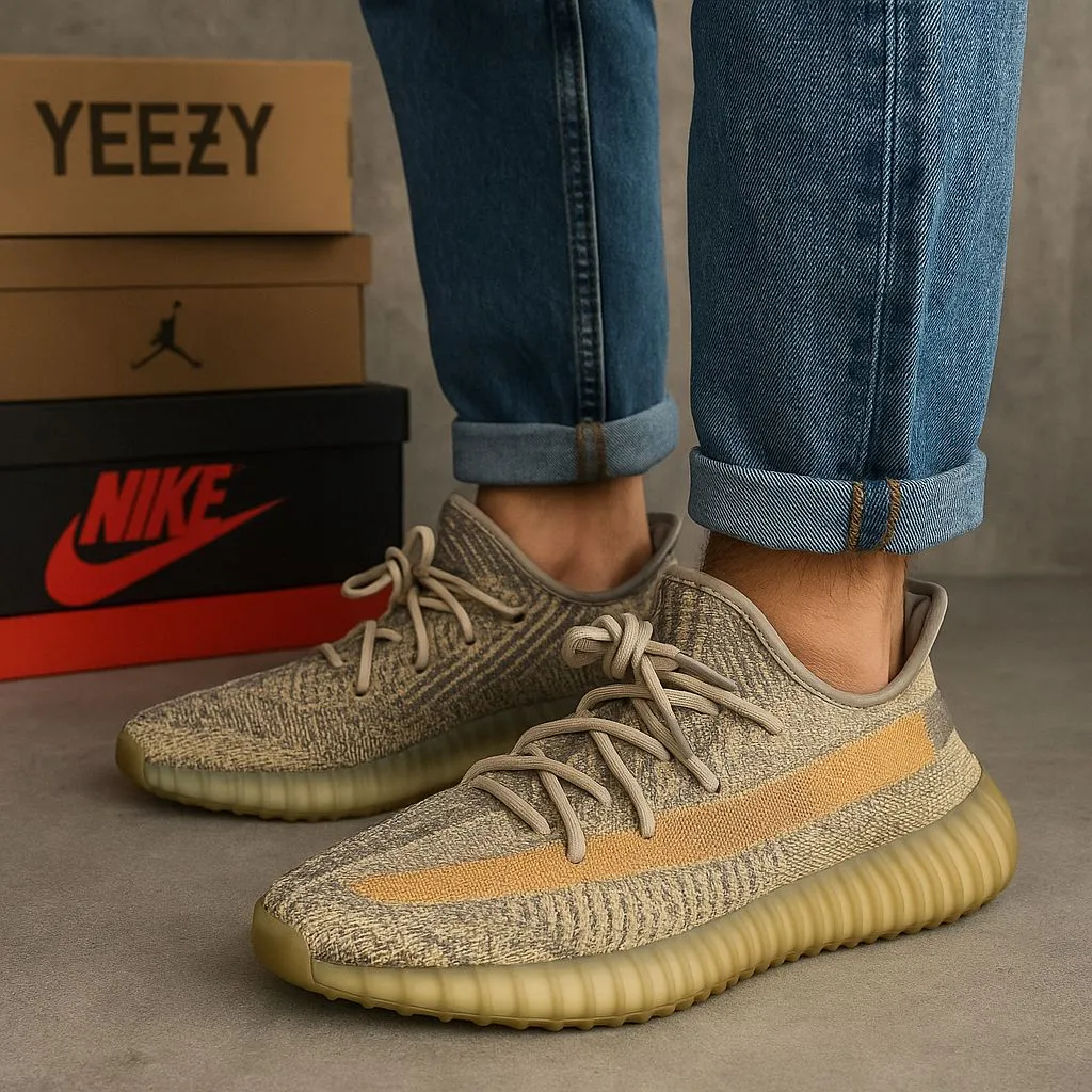 Product image for Adidas Yeezy Boost 350 V2 “Ash Pearl” Mens Size 9 FZ5421 | Prime Knit Boost Sole