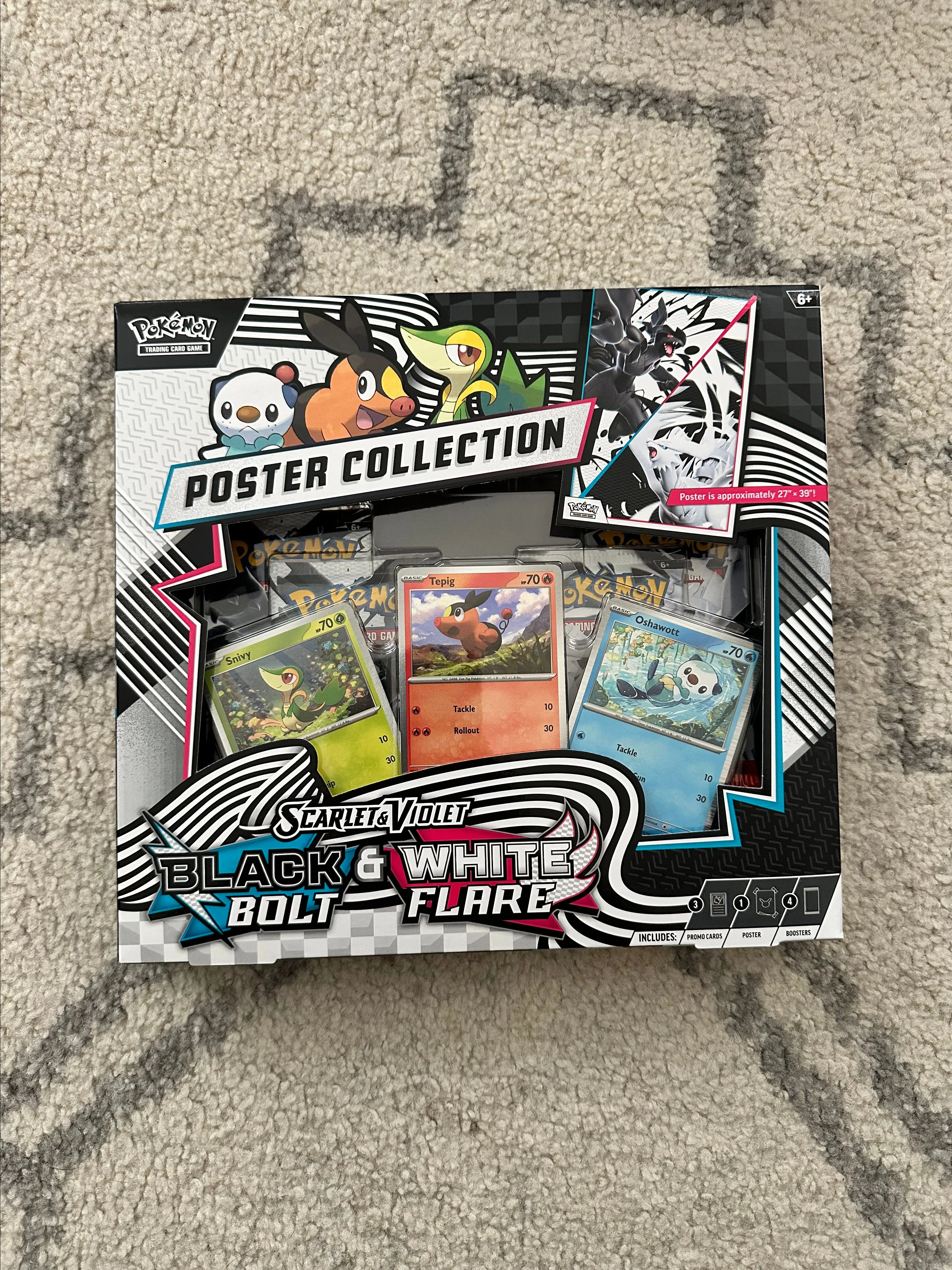 Product image for Pokémon Black Bolt & White Flare Poster Collection