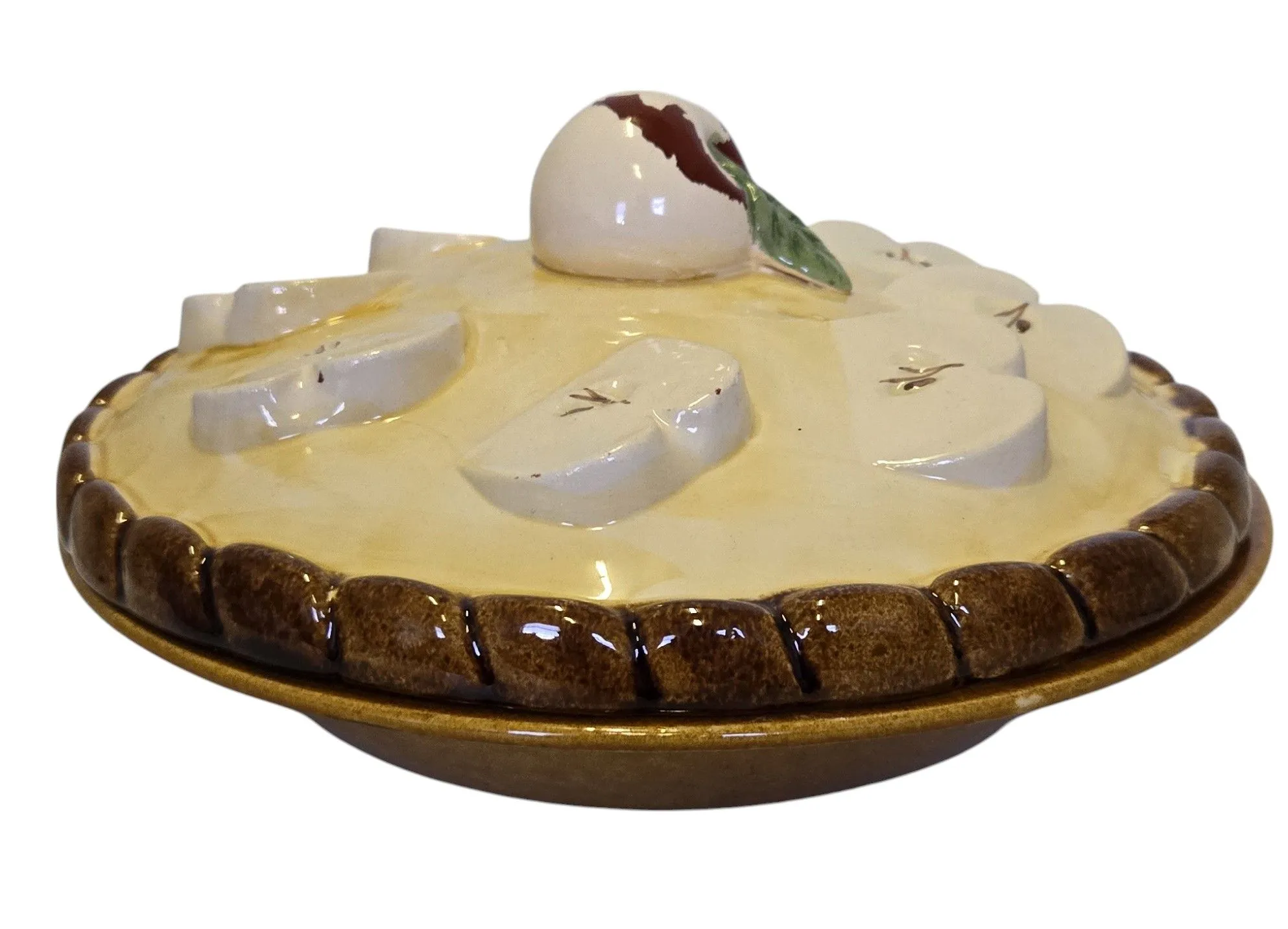 Product image for Ceramic Apple Pie Dish with Lid - Made in Portugal