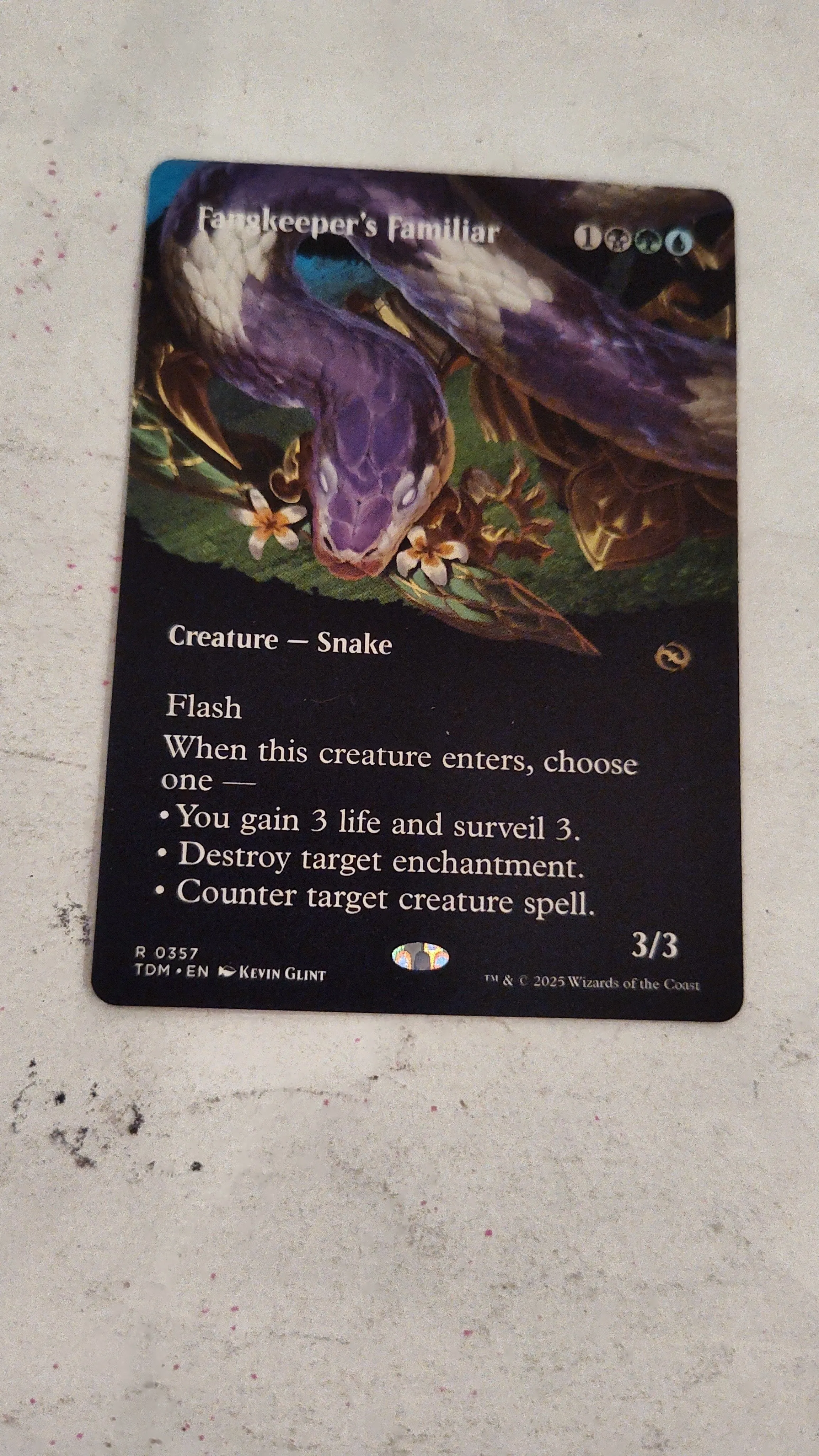 Product image for MTG Tarkir Dragonstorm Borderless Fangkeeper's Familiar 