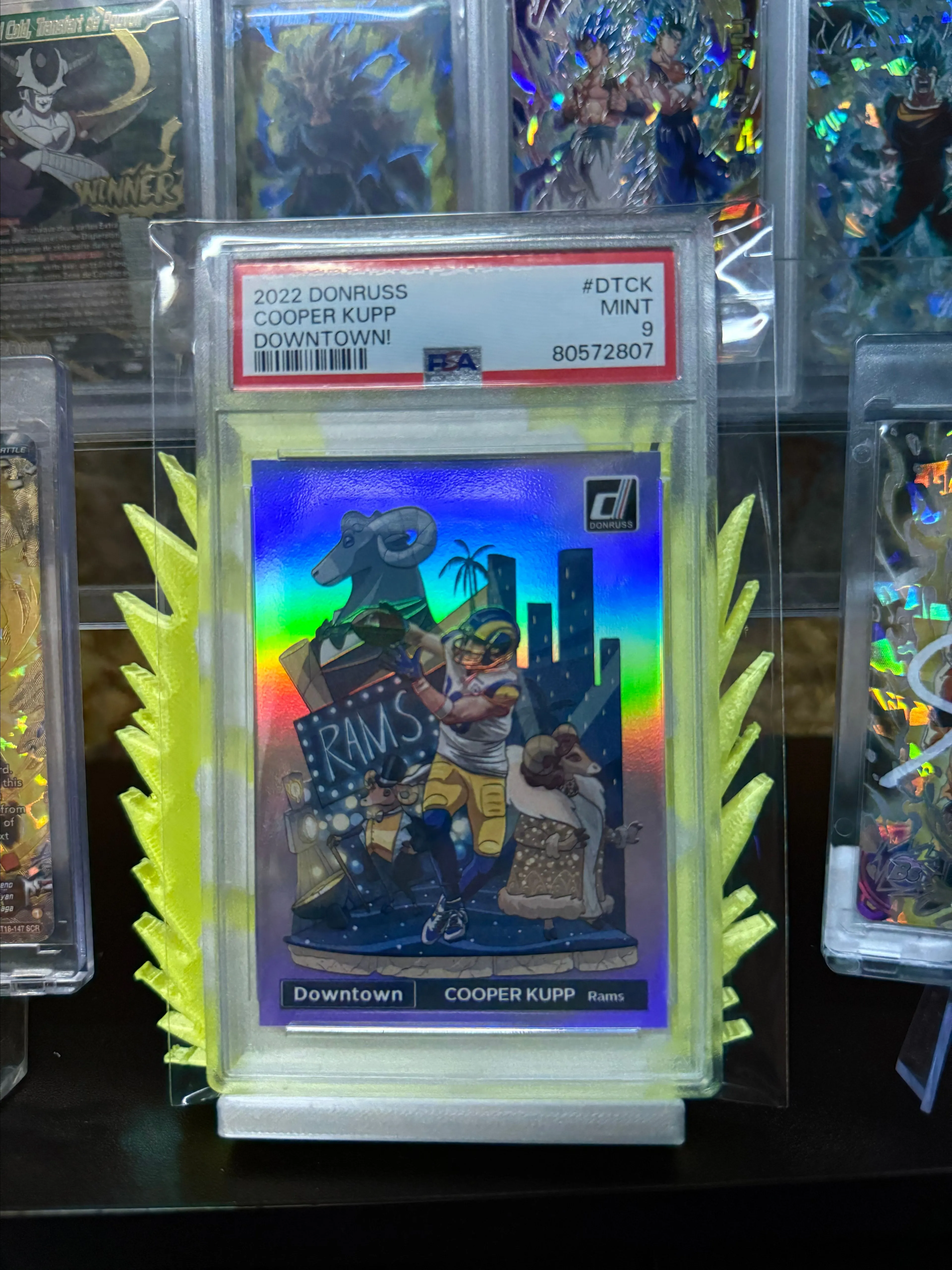 Product image for 2022 Donruss Downtown! Cooper Kupp PSA 9 DT-CK SSP Case Hit