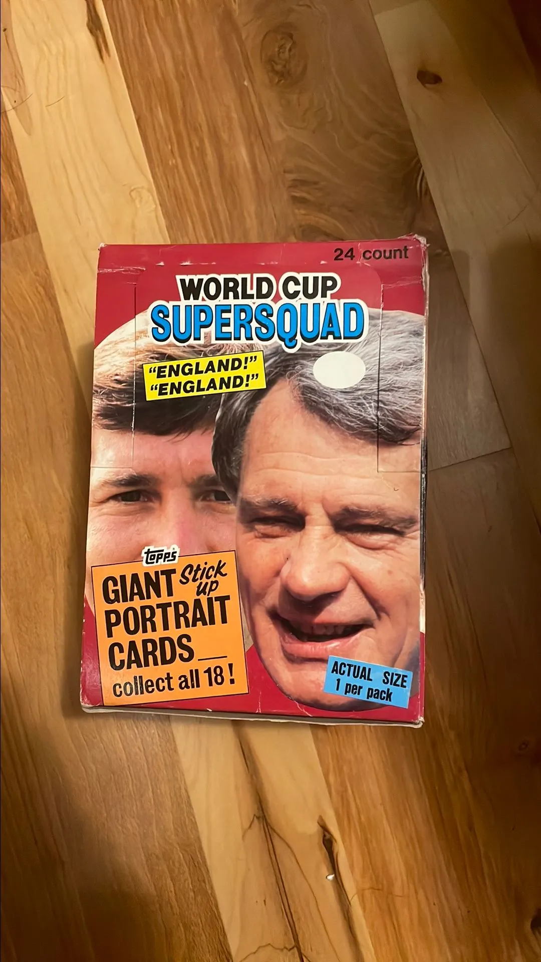 Product image for Topps England cards World Cup squad from the 90's