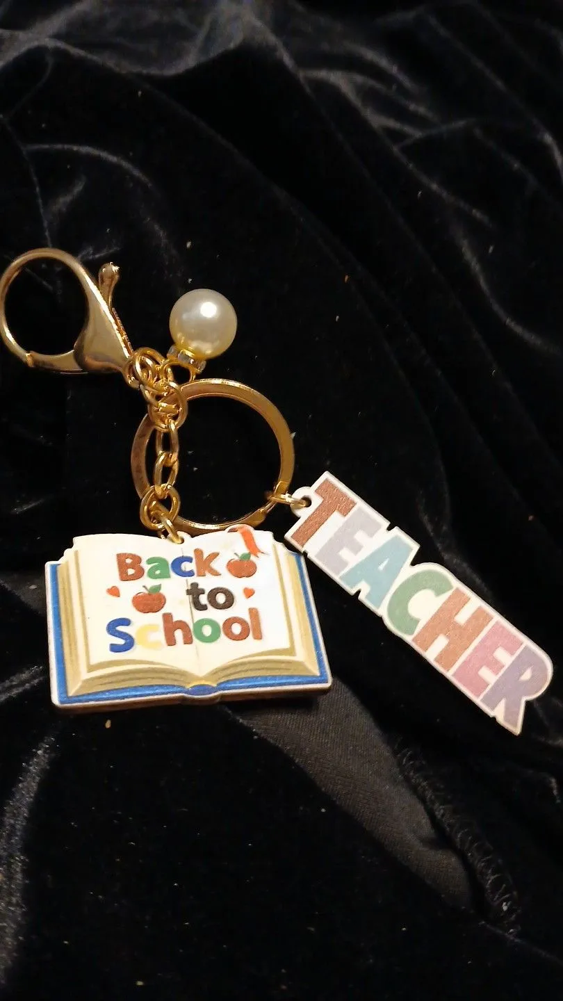 Product image for Keychains -Set of 2 teacher key rings  FJ25