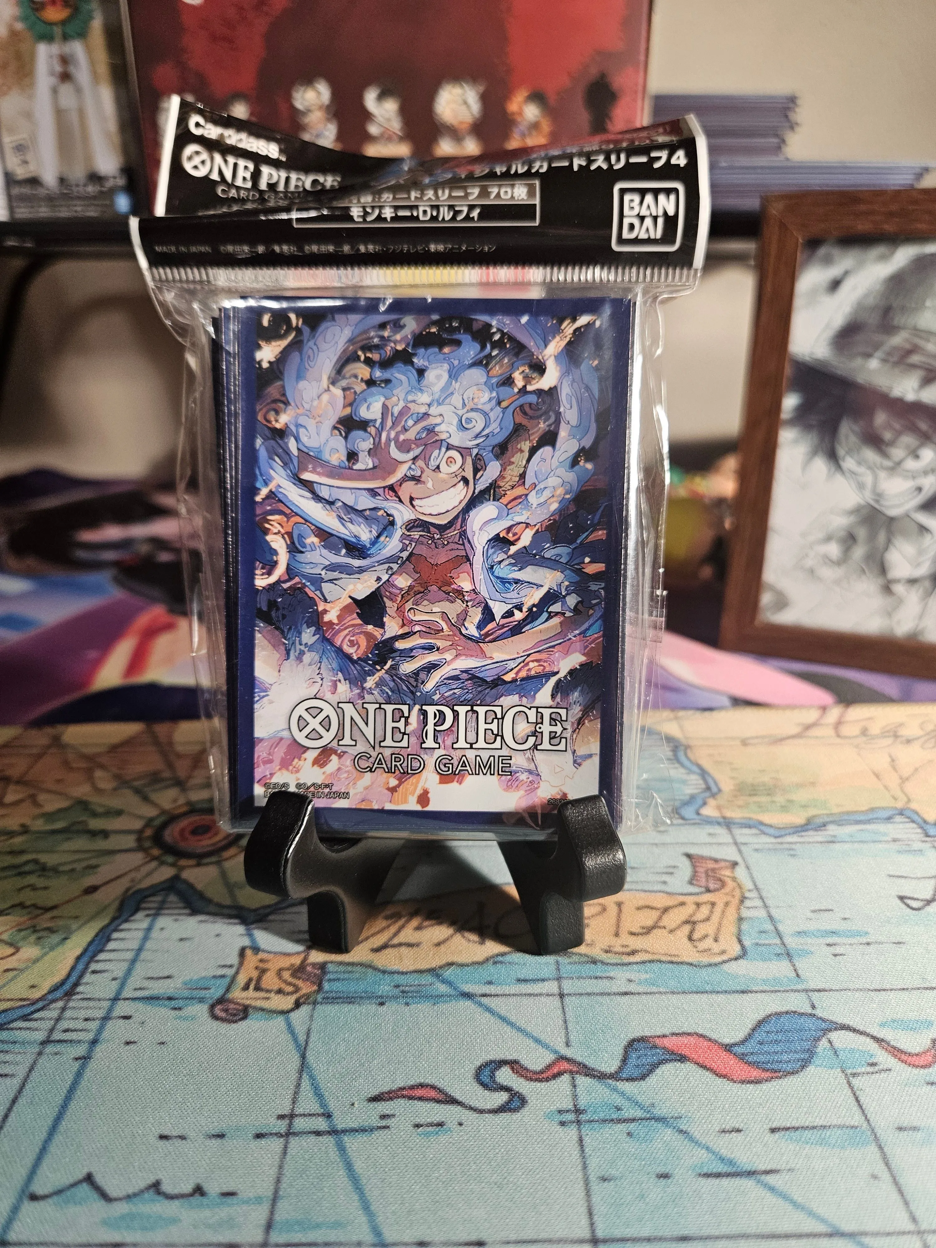 luffy card sleeves ONE PIECE CARD GAME - CARD SLEEVES INK PAINTING SUPPLY SERIES SUMI-E main image 0