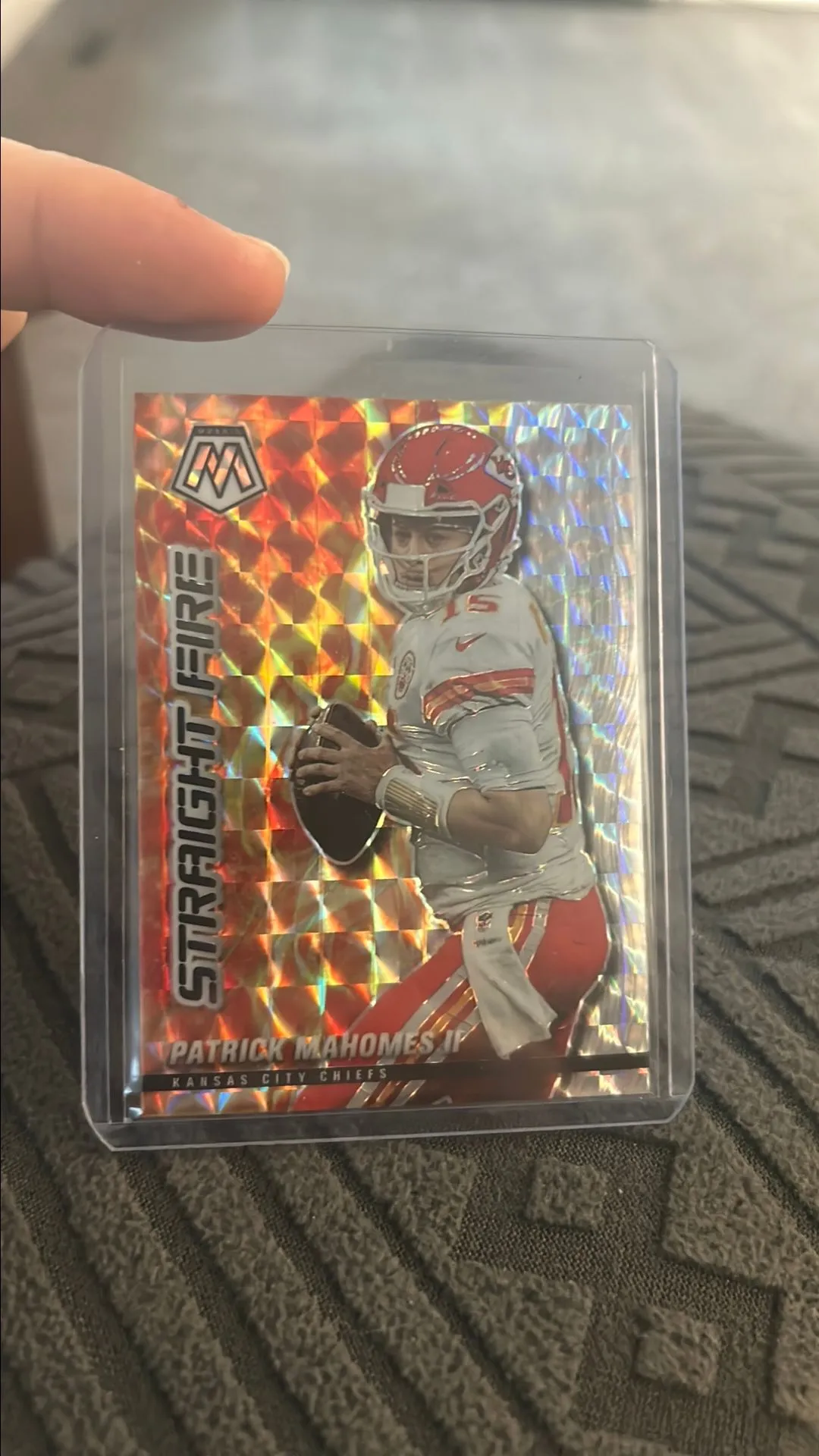 Product image for Patrick Mahomes - 2021 Mosaic Silver Prizm Straight Fire