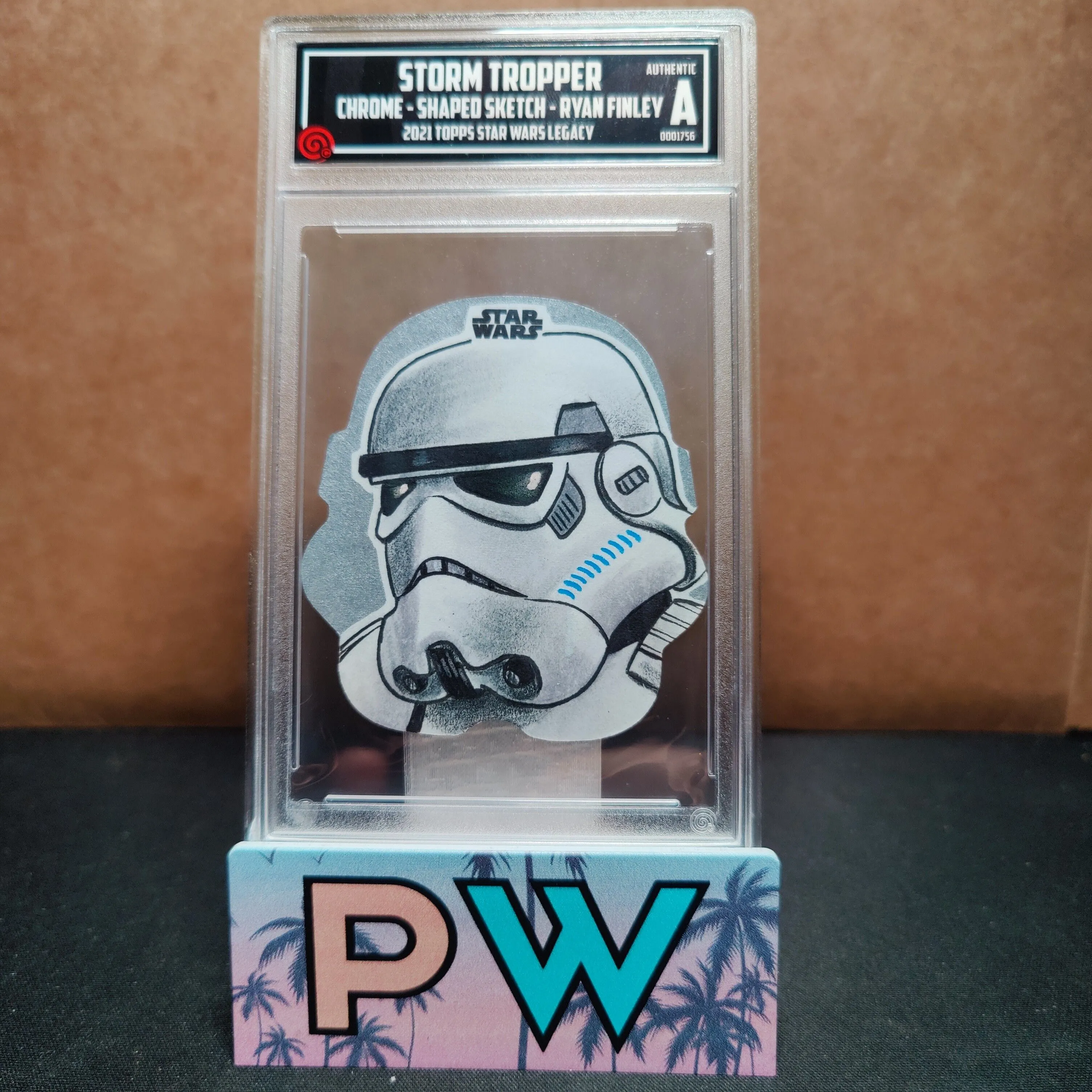 Product image for Shaped Sketch Card by Ryan Finley from 2021 Topps Star Wars Chrome Legacy