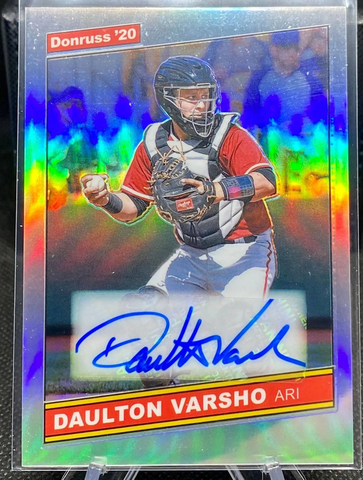 Product image for DAULTON VARSHO (RC Auto!) ~ 2020 Donruss Retro Silver Prizm #86S-DV [Rookie Autograph] [Arizona Diamondbacks]