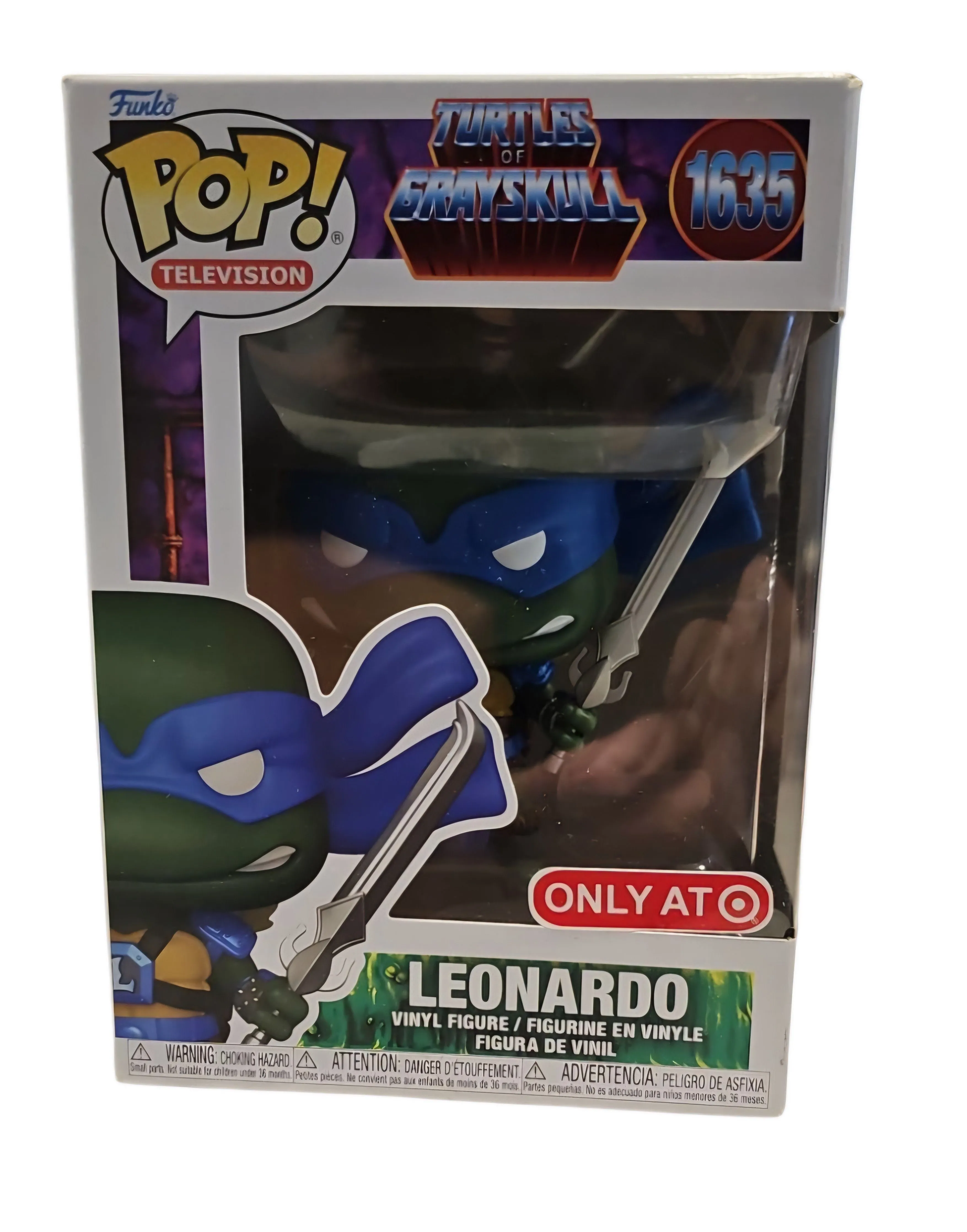 Product image for Funko Pop Leonardo #1635 Turtles of Grayskull Target Exclusive MOTU New