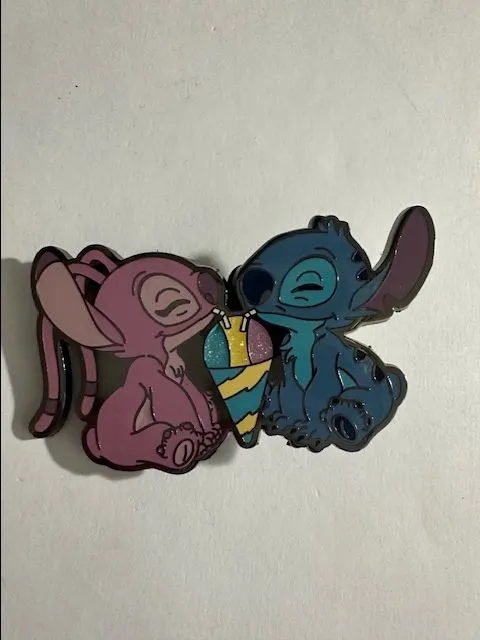 Product image for Loungefly Stitch Angel Date Night Mystery Pin Chaser Chase