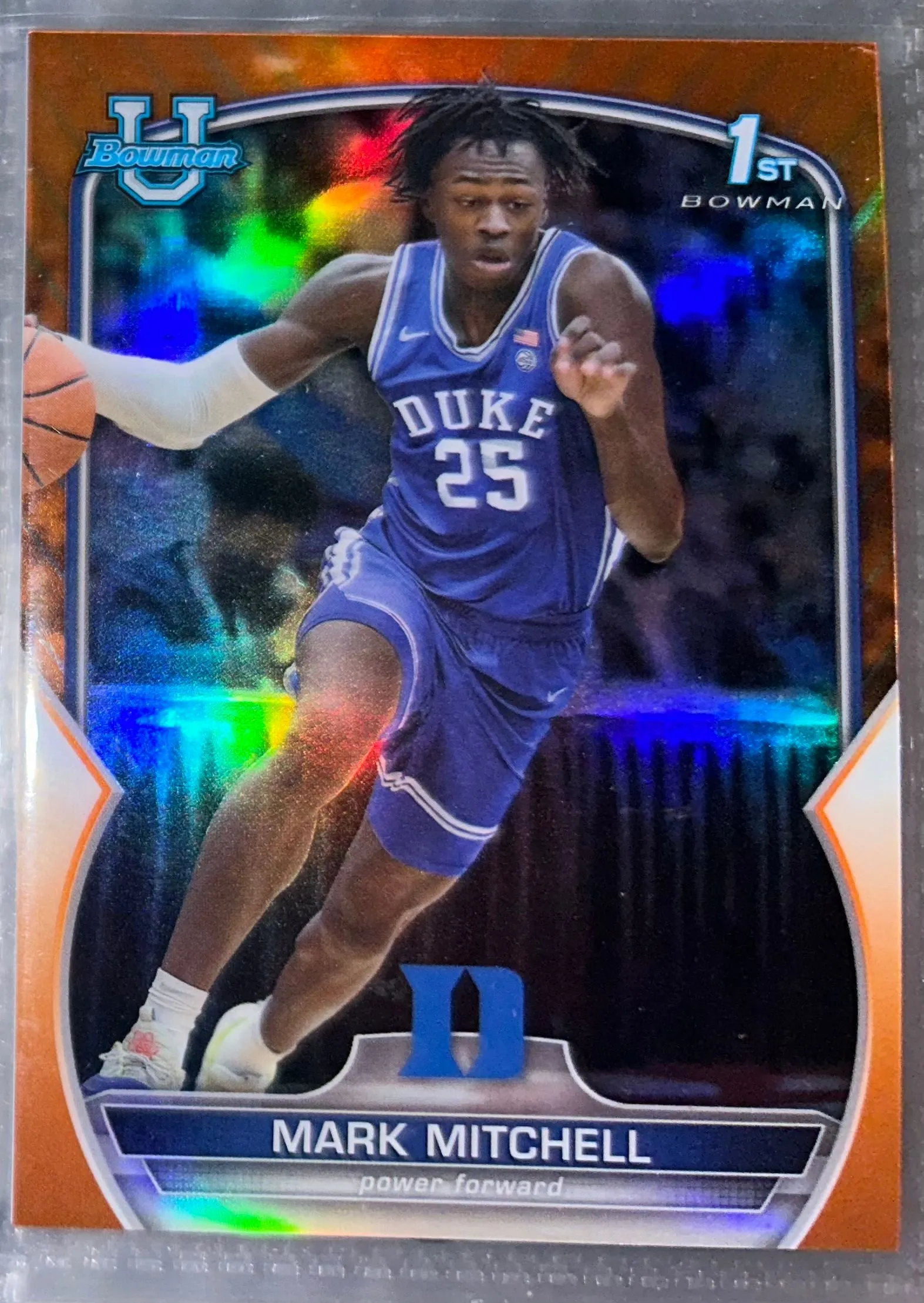 Product image for 2022-23 Bowman Chrome University Orange