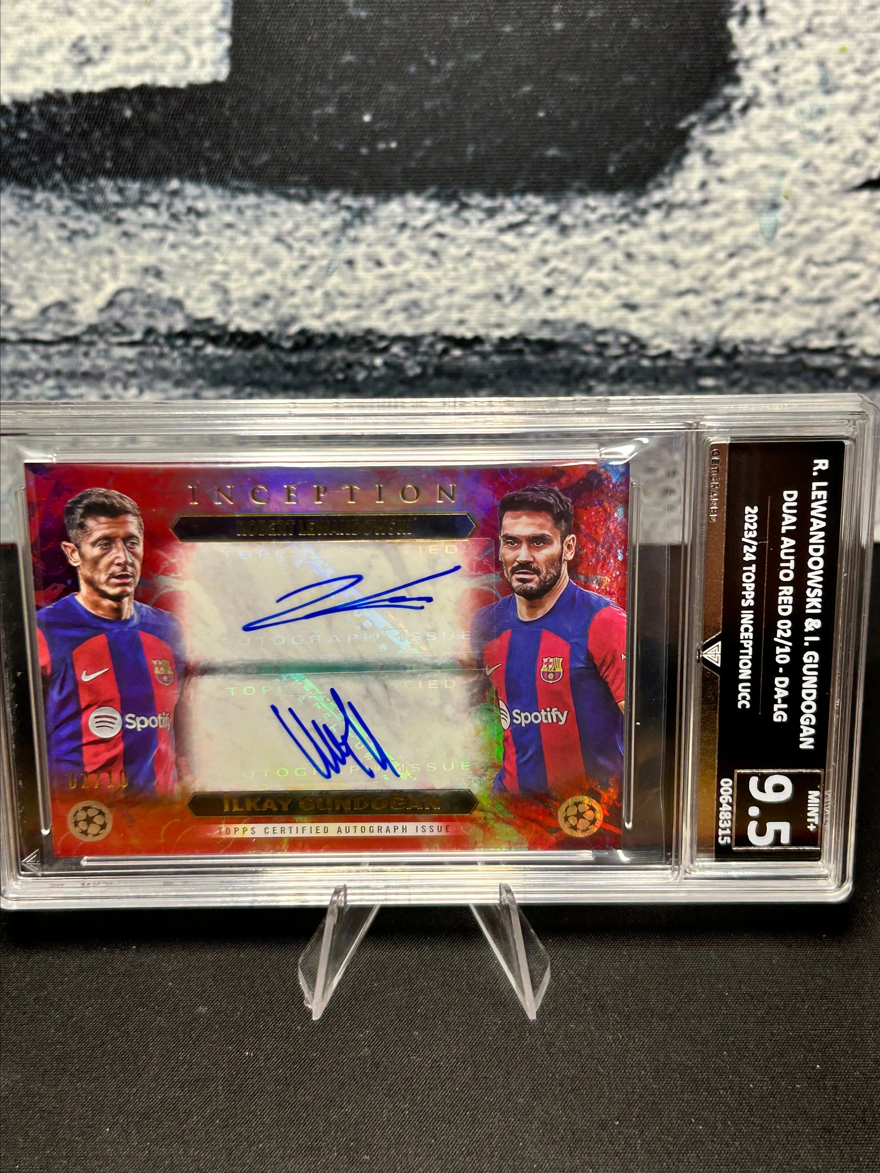 Product image for Lewandowski/Gundogan Duel Auto Inception /10 GG Mint 9.5