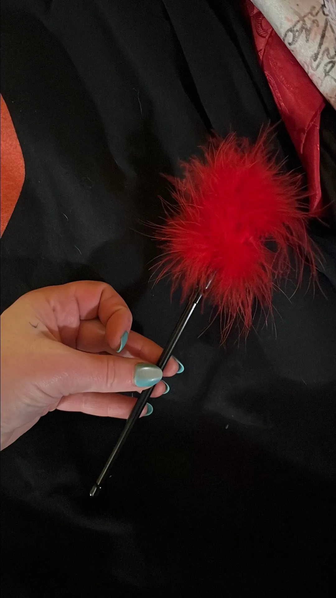 Product image for [ADULT] Sensual Feather Sensory Teaser - Red, NIP