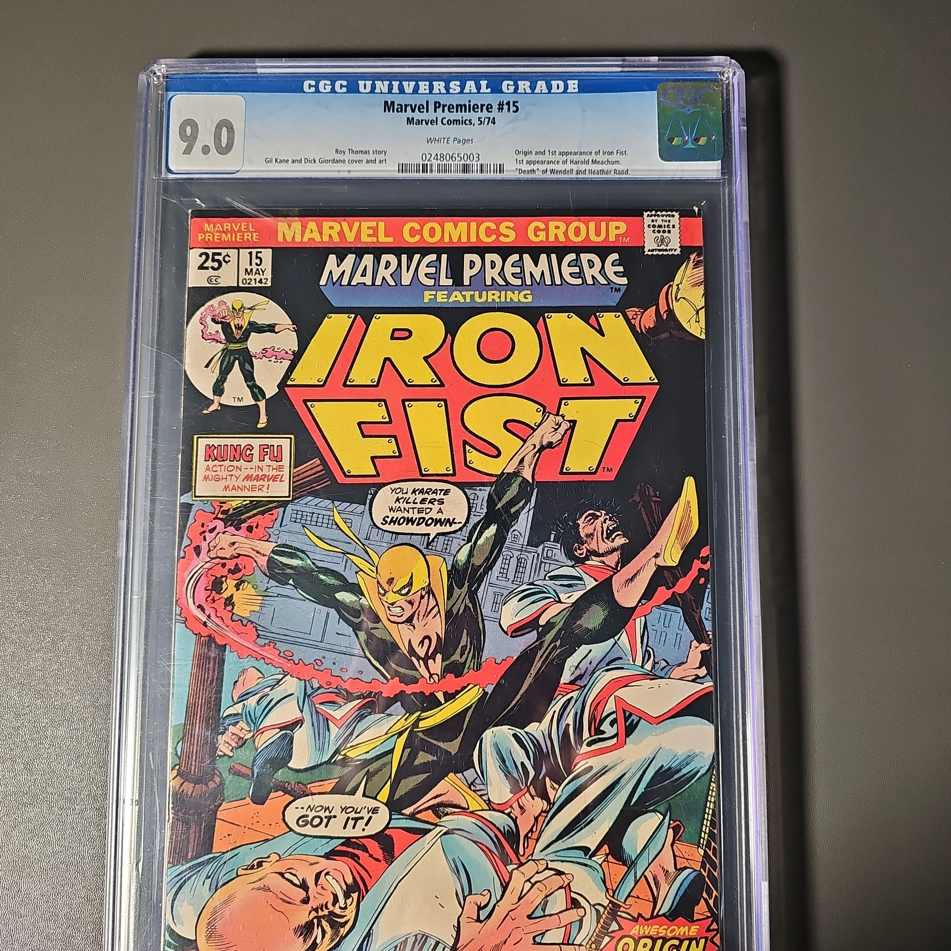 Product image for Marvel Premiere 15  CGC 9.0 WP 1974