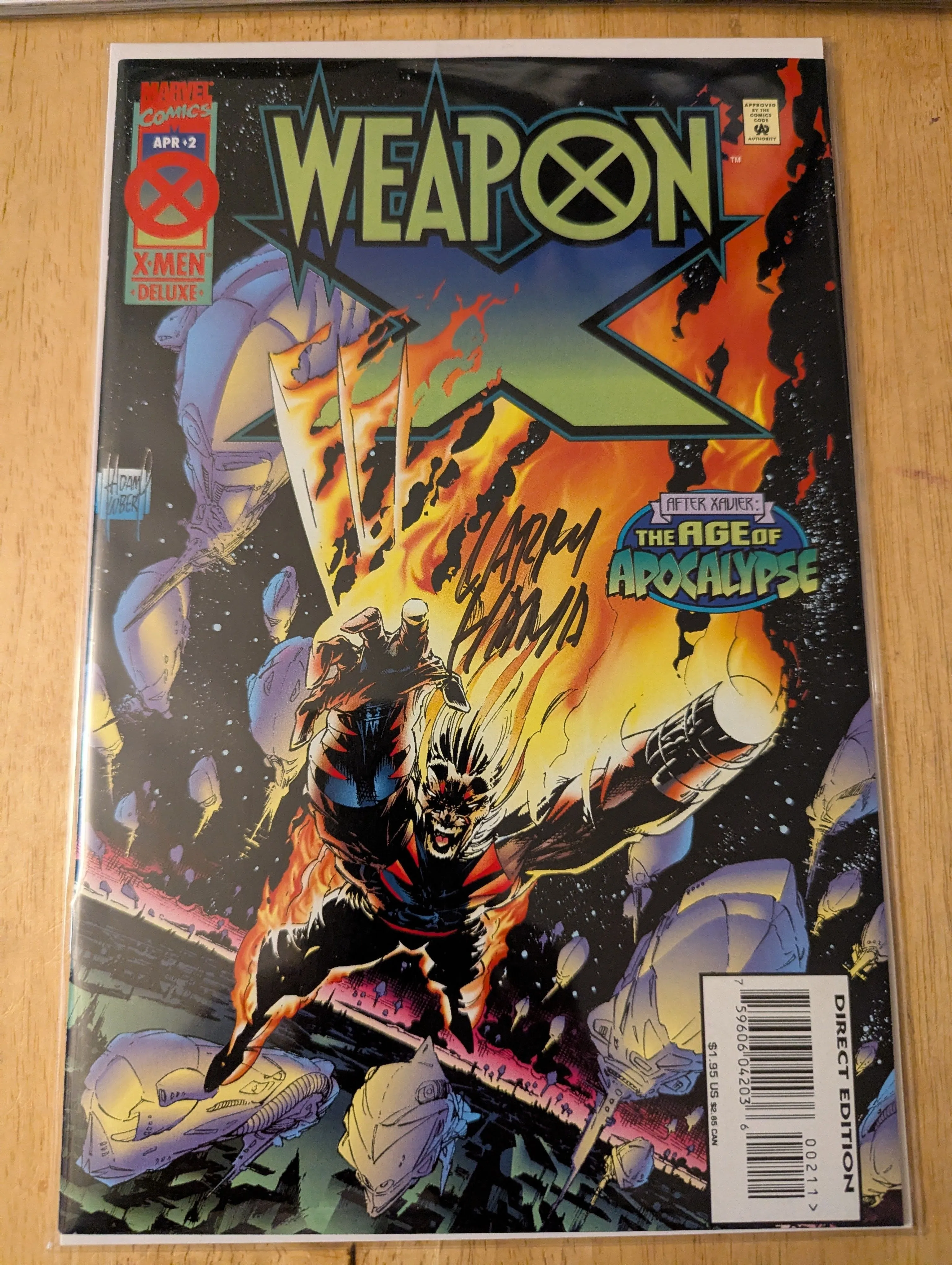 Product image for Weapon X #2, Signed by Writer LARRY HAMA, No COA
