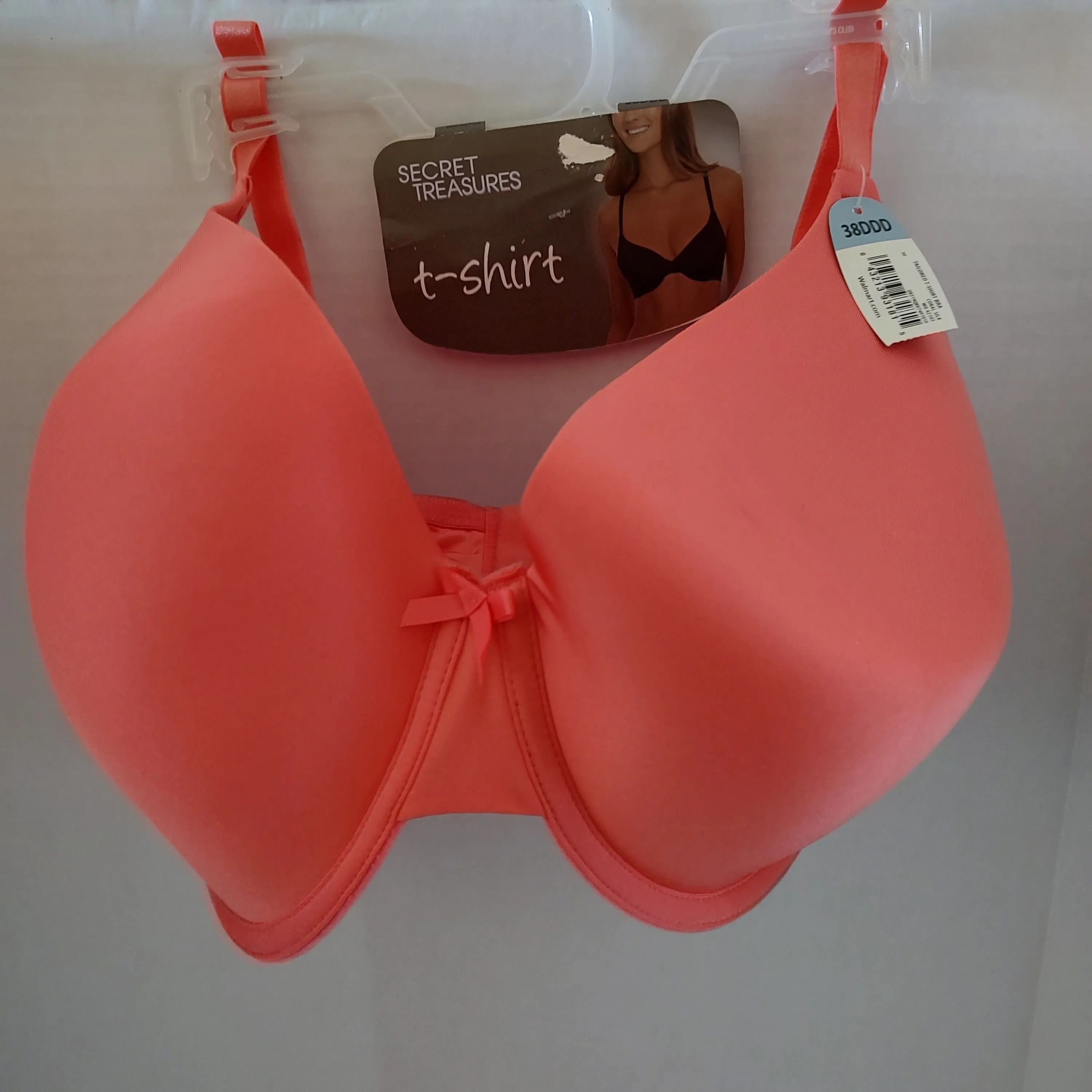 Product image for Secret Treasures ~ Women's T-Shirt Bra Pink Lightly Padded ~ 38DDD. (T1)