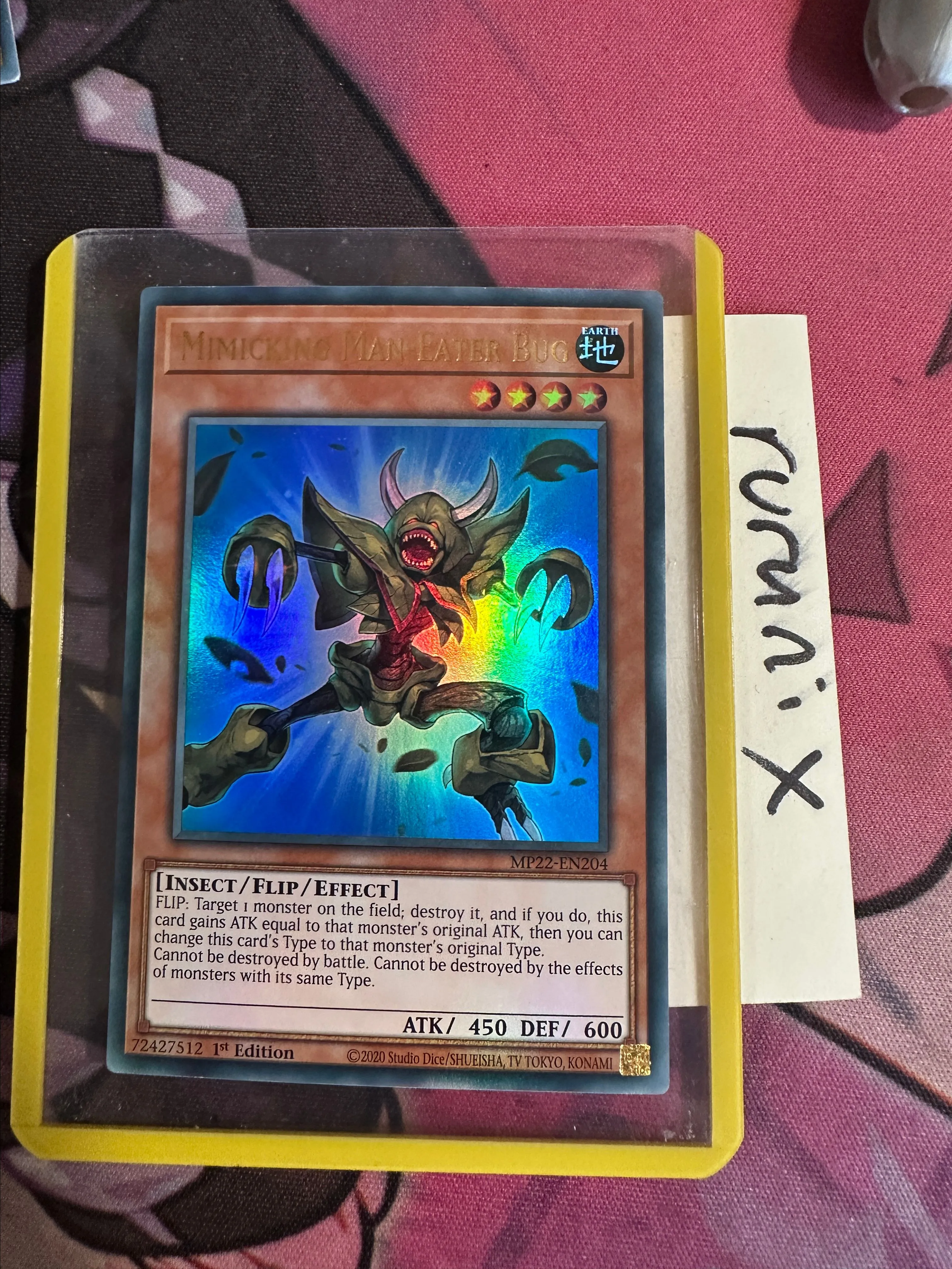 Yugioh Mimicking Man-Eater Bug MP22-EN204 Ultra Rare 2022 Tin of the  Pharaoh's Gods (MP22)  Whatnot: Shop, Sell, Connect