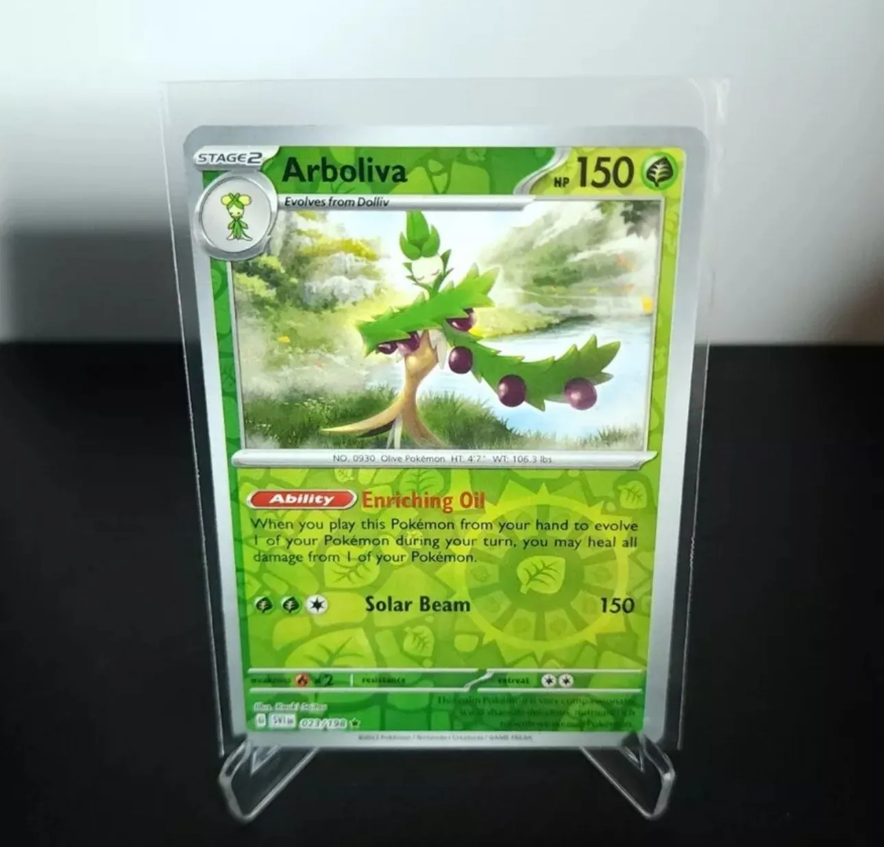 Product image for Arboliva - Holo Rare - Scarlet Violet Base Set SVI Pokemon TCG Card