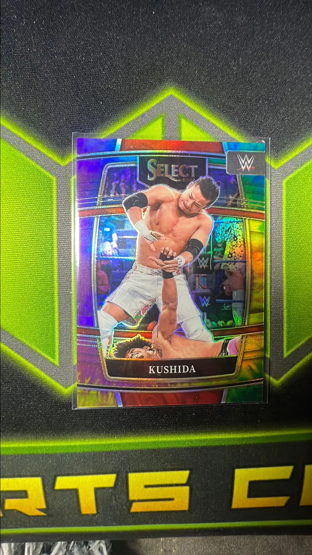 Product image for 2022 Kushida WWE Panini Select Prizm Tie Dye /25 Refractor