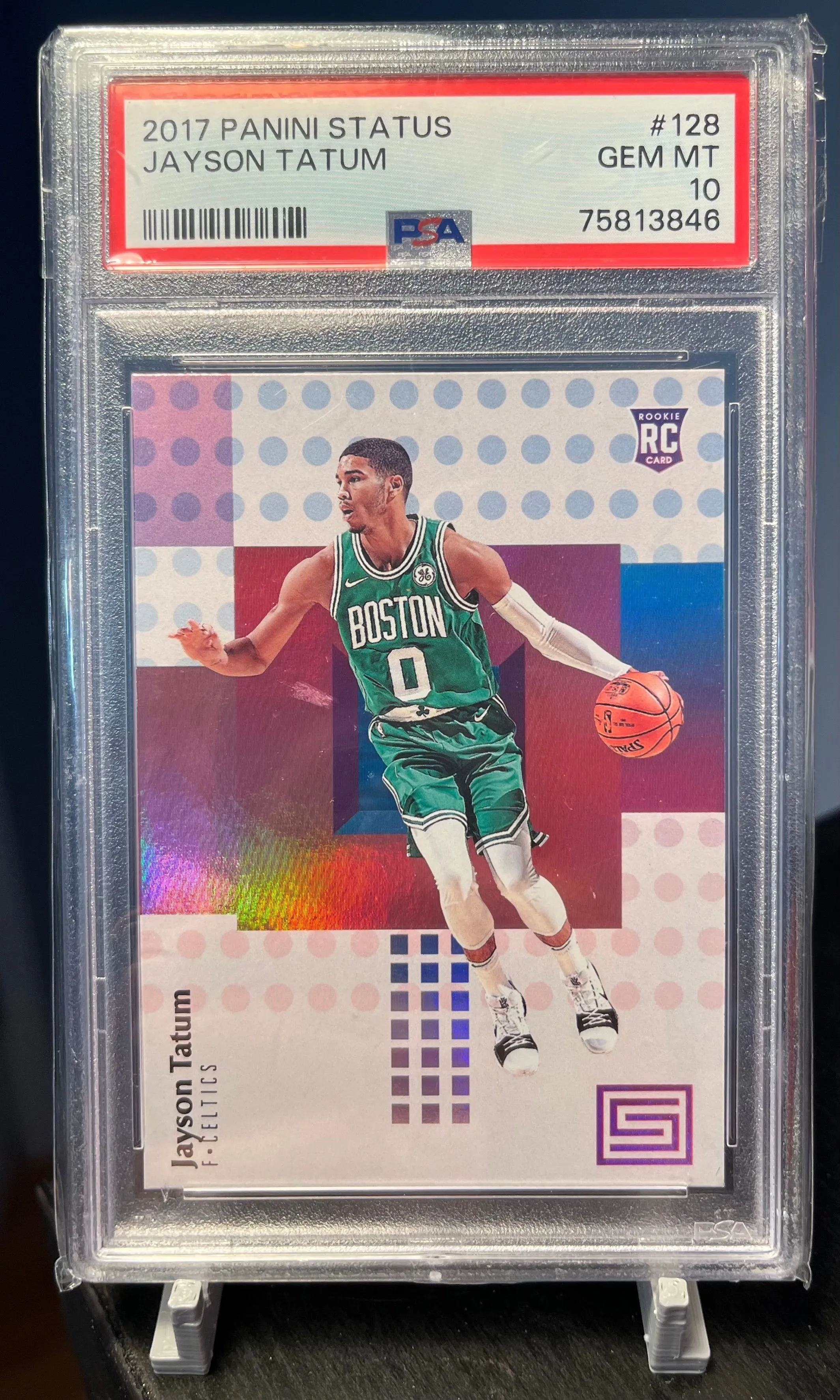 Product image for 2017-18 Panini Status Jayson Tatum Rookie PSA 10 Boston Celtics