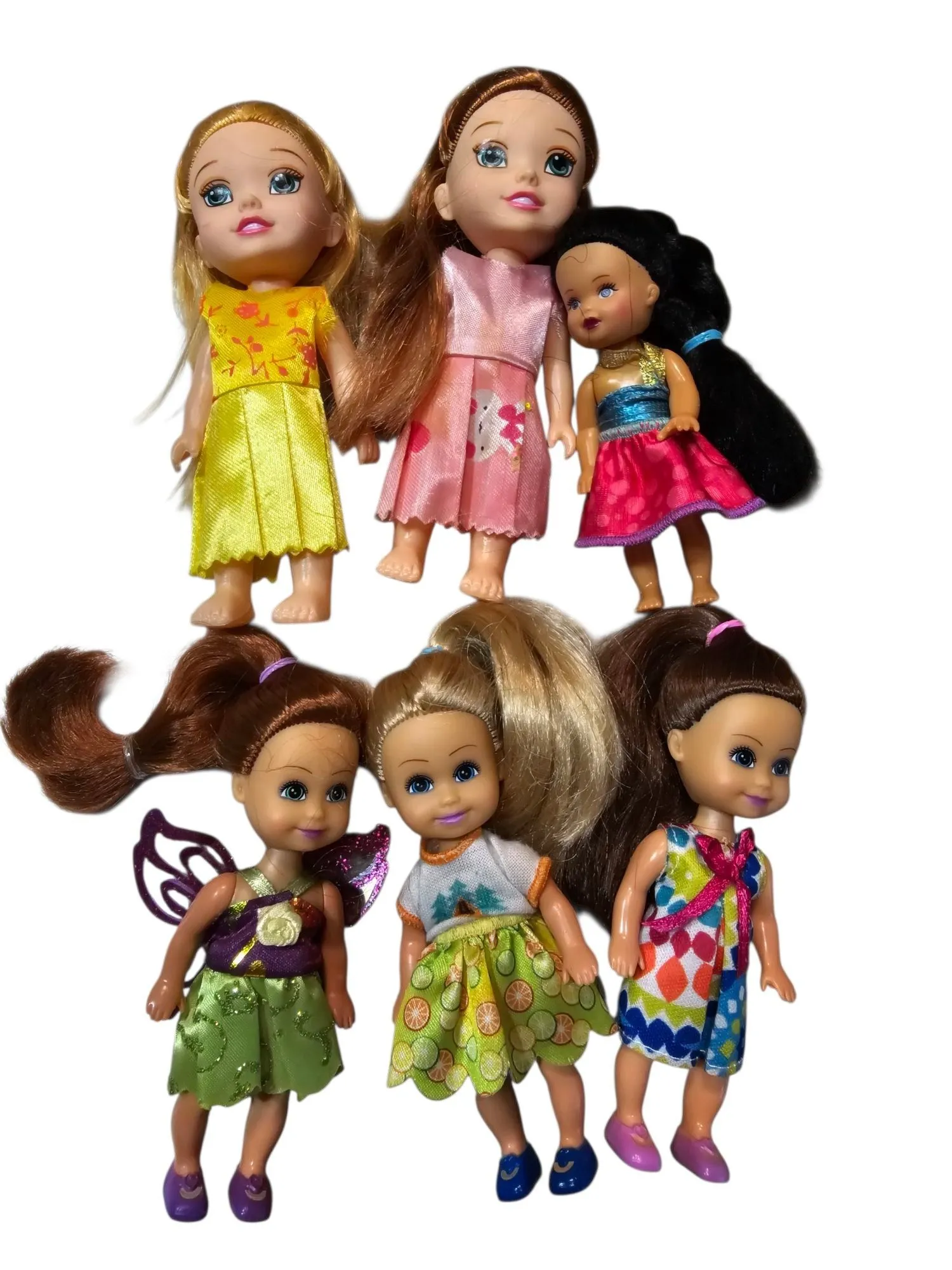 Product image for #22 - Lot 6 Small Dolls