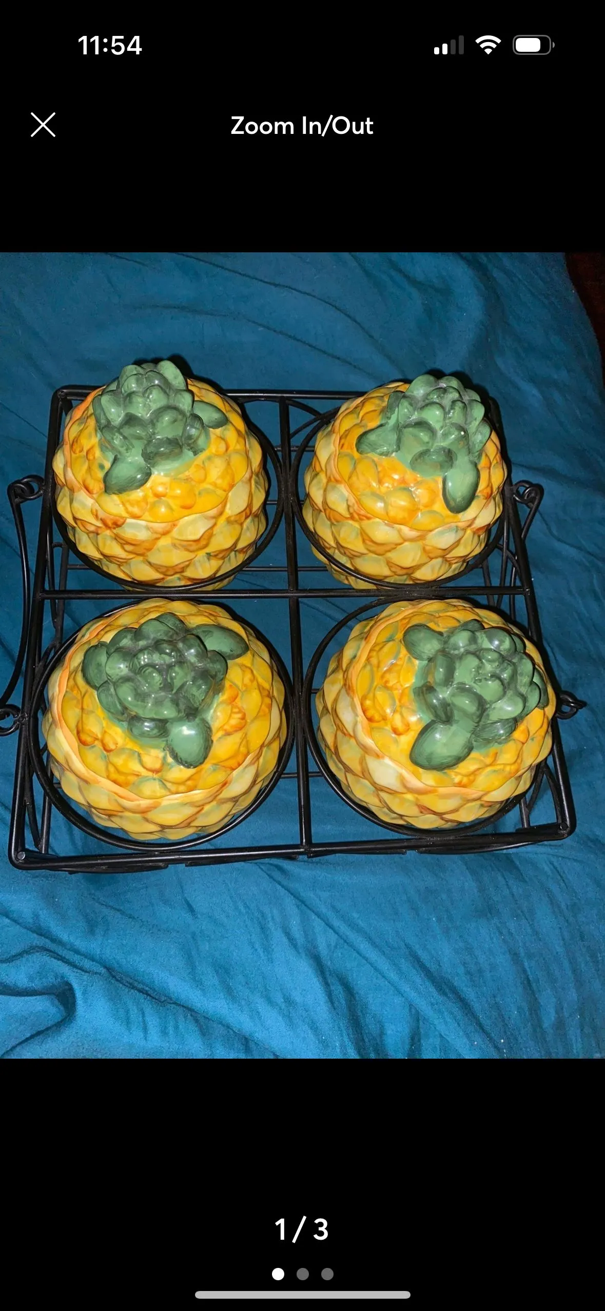 Product image for Temp-Tations Ovenware Fresh Crop Pineapple Baking Dishes with Wire Rack