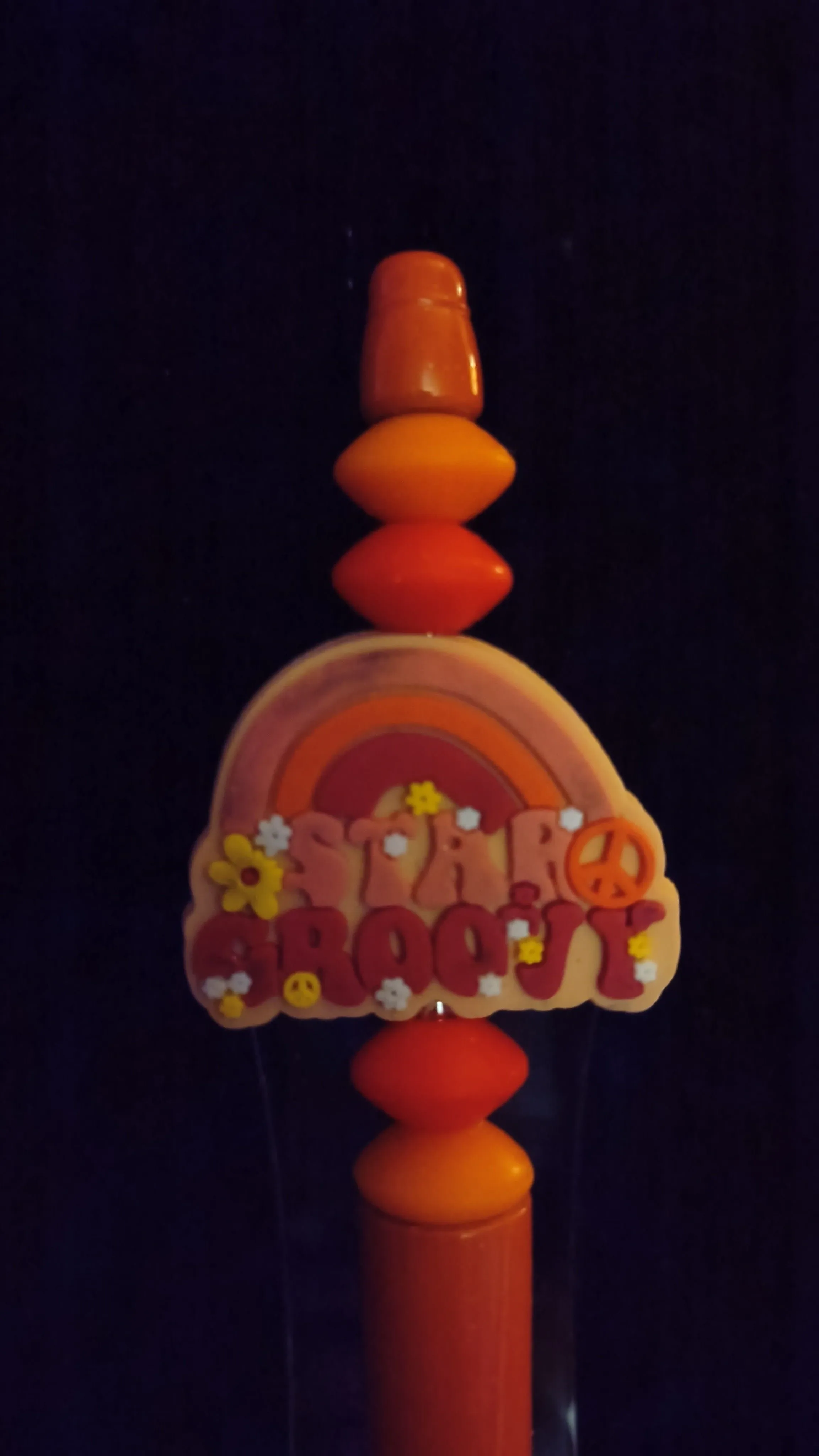 Product image for Beadable Pens - Orange Stay Groovy #397