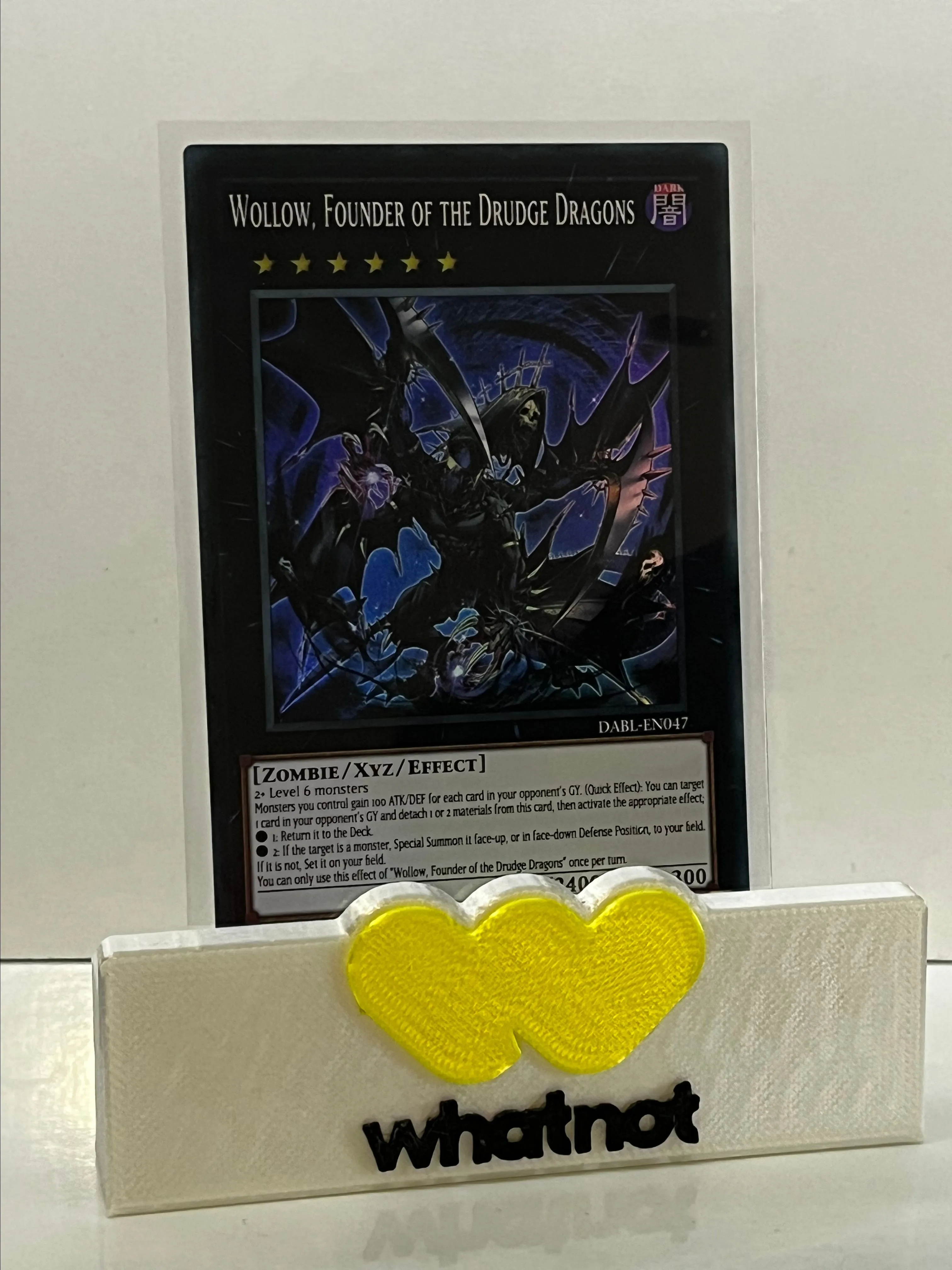 Product image for DABL-EN047 Wollow, Founder of the Drudge Dragons Super Rare 1st Edition YuGiOh
